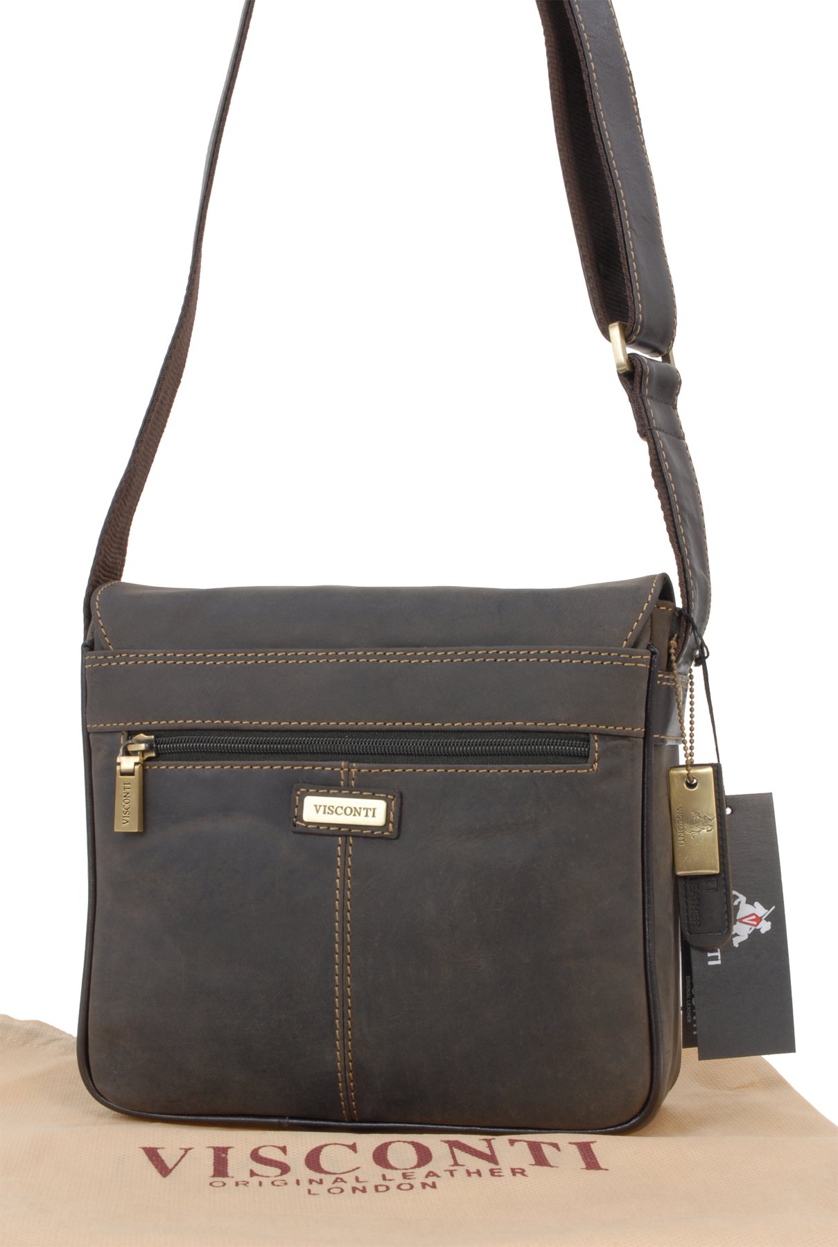Visconti Hunters Bags 16012 Rumba borsa a tracolla in pelle