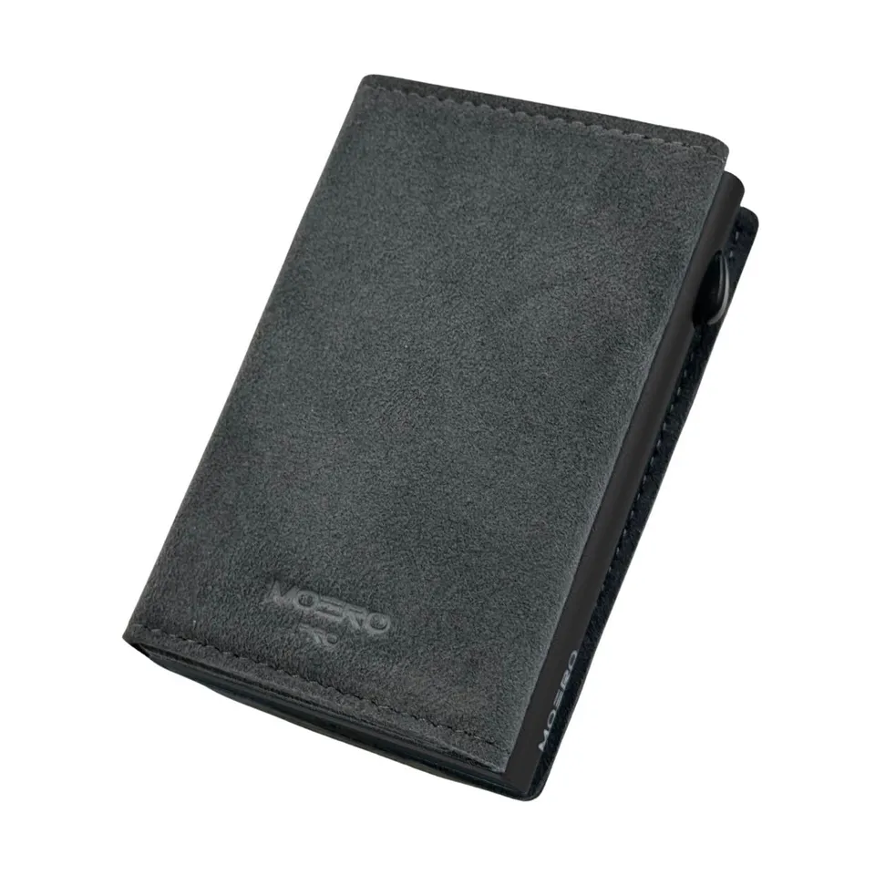 Moero Linea PRO PRO Zip SUPERIOR portafoglio grigio RFID