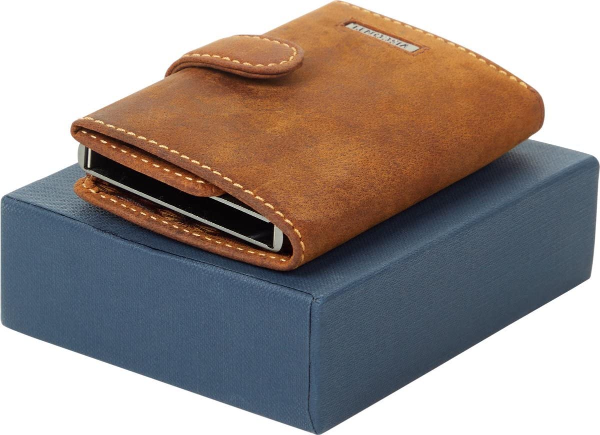 Visconti Slim portafoglio porta carte marrone RFID
