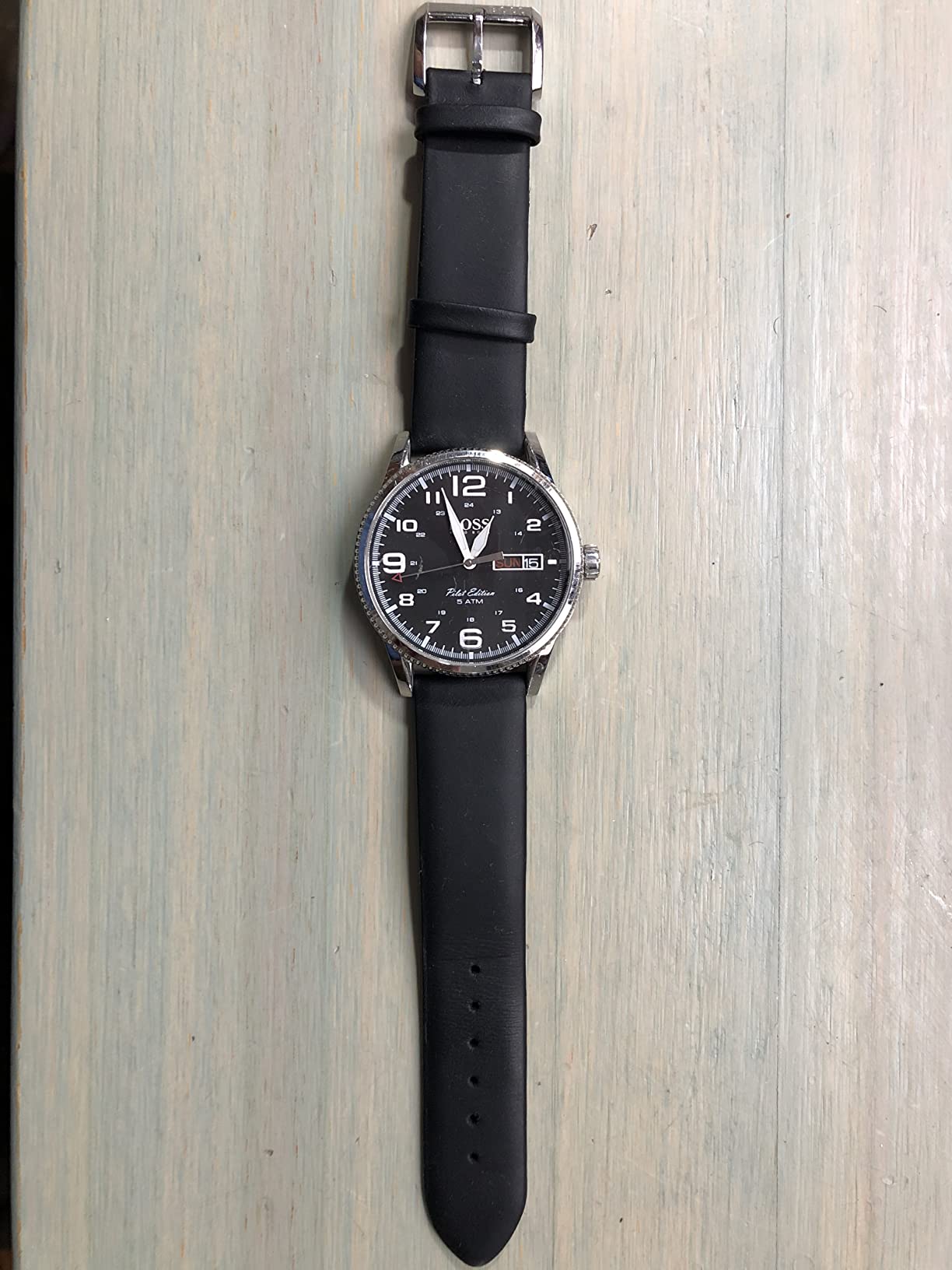 myledershop Uhrenarmbänder cinturino orologio 22 mm pelle vitello nero