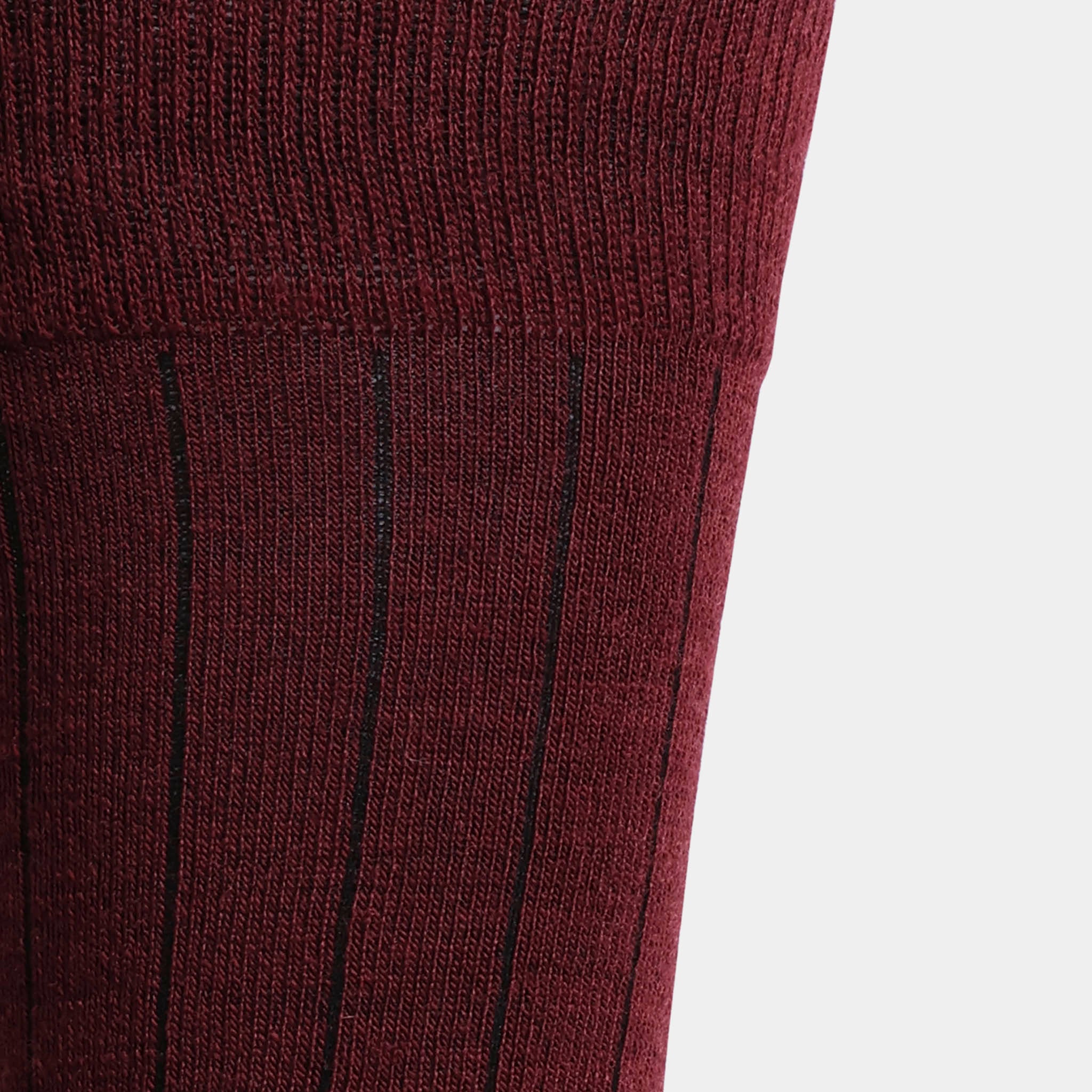 Miguel Bellido Calcetines calzino corto bordeaux in lana merino