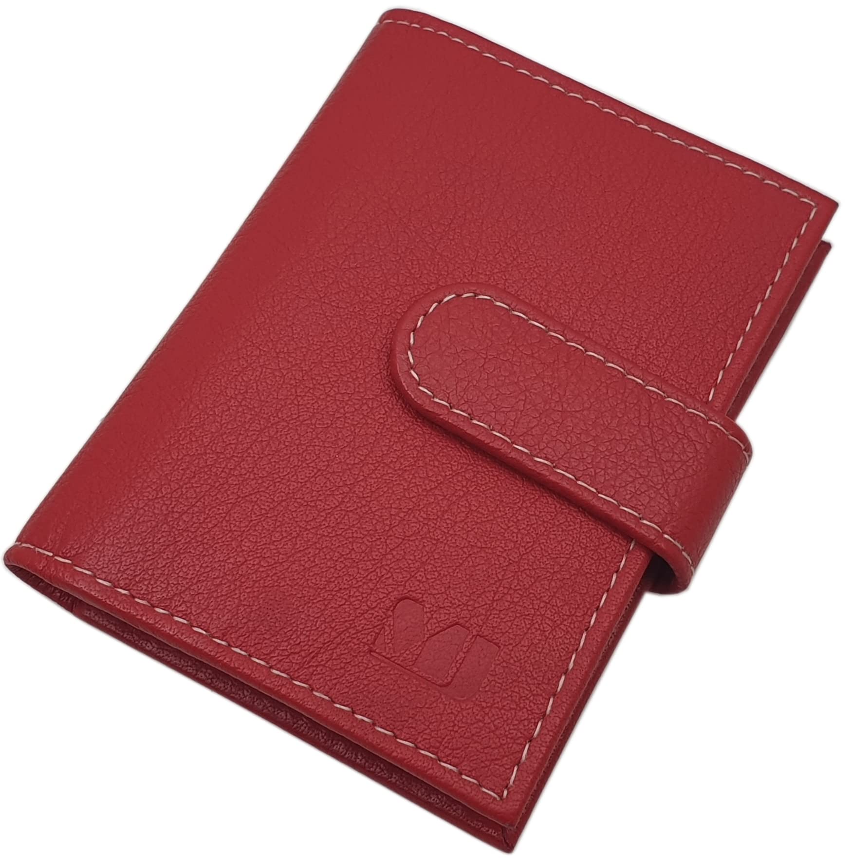 myledershop Kredit- und Visitenkartenetuis porta carte Marrone 22 scomparti pelle bufalo