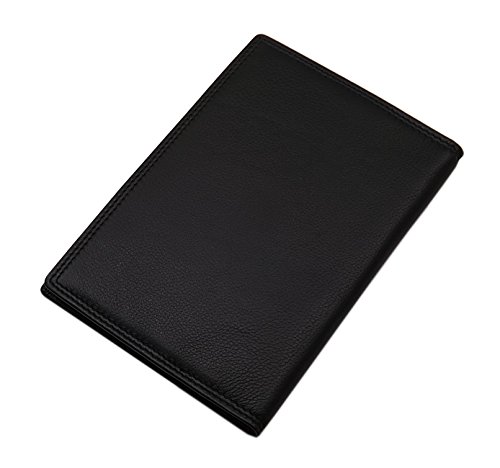 myledershop Impf- und Reisepass Mappen custodia passaporto nera RFID
