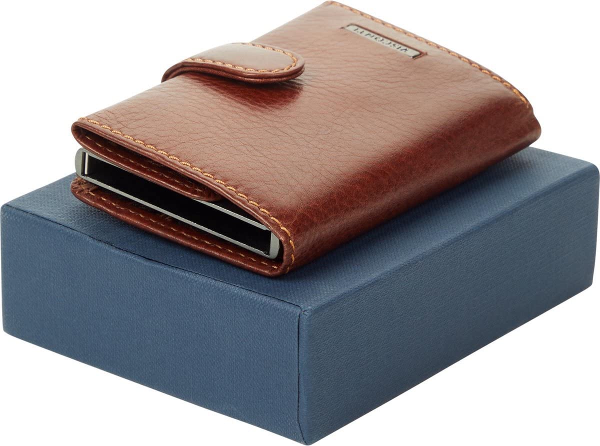 Visconti Slim portafoglio porta carte marrone olio RFID