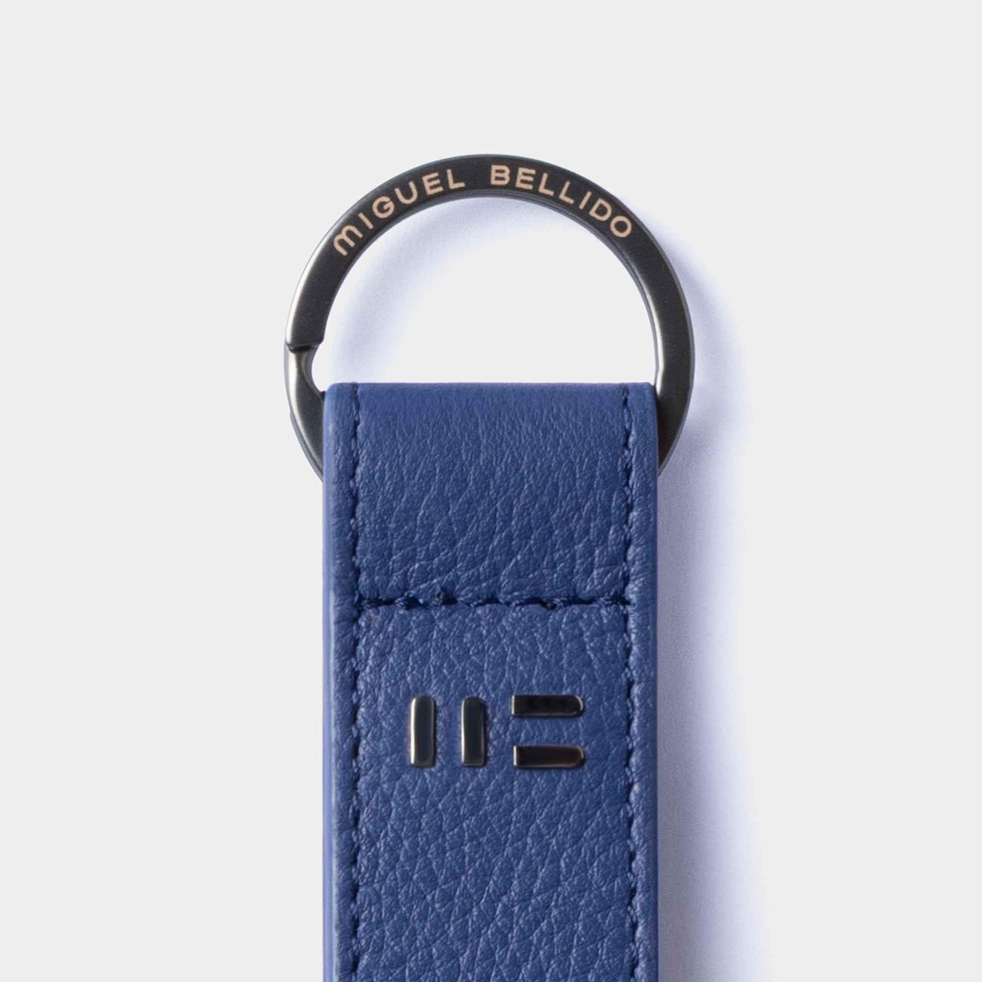 Miguel Bellido Accesorios funcionales portachiavi in pelle blu