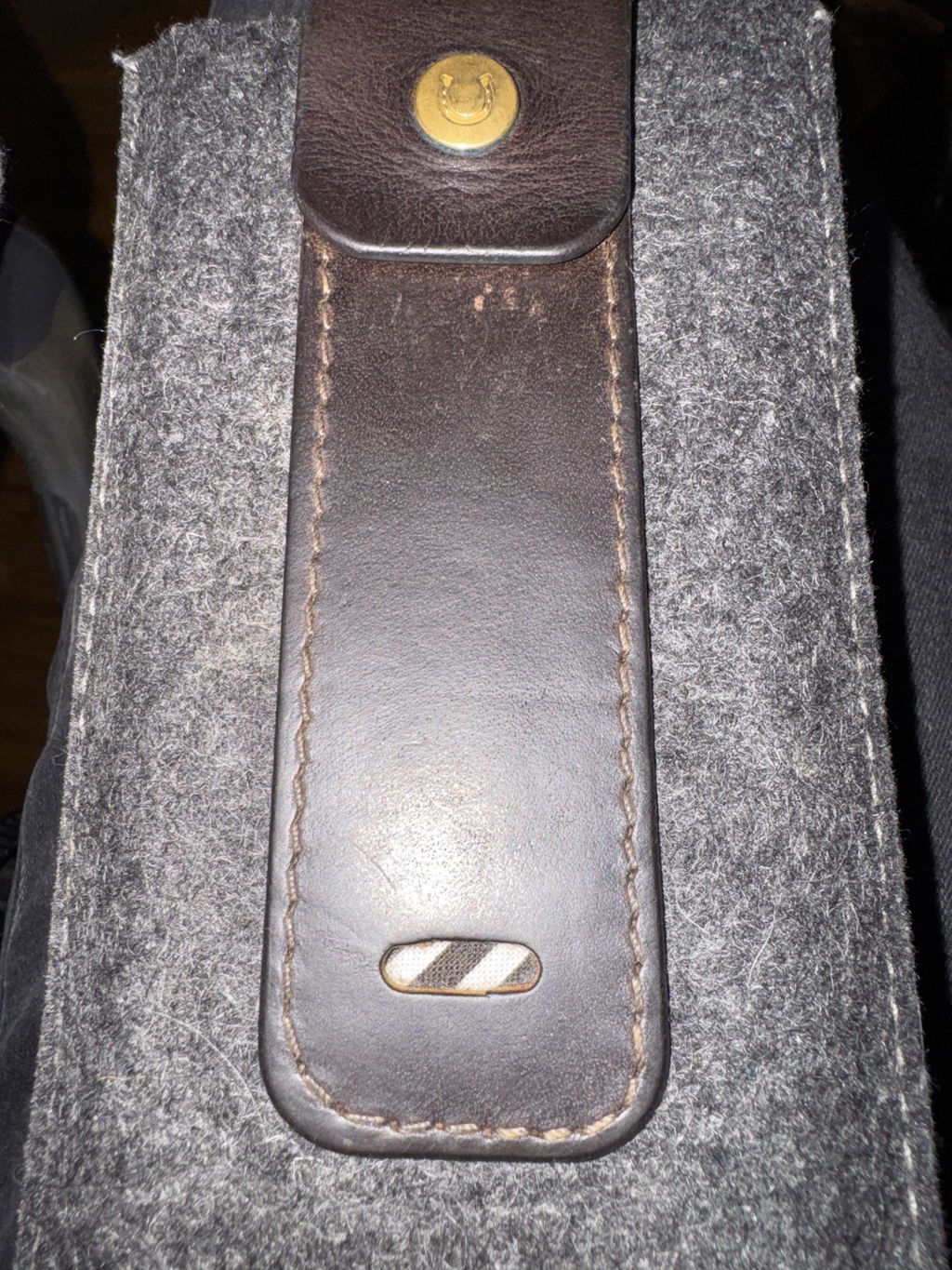 Crazy Horse Craft Phone Cases custodia iPhone Wood Brown in feltro