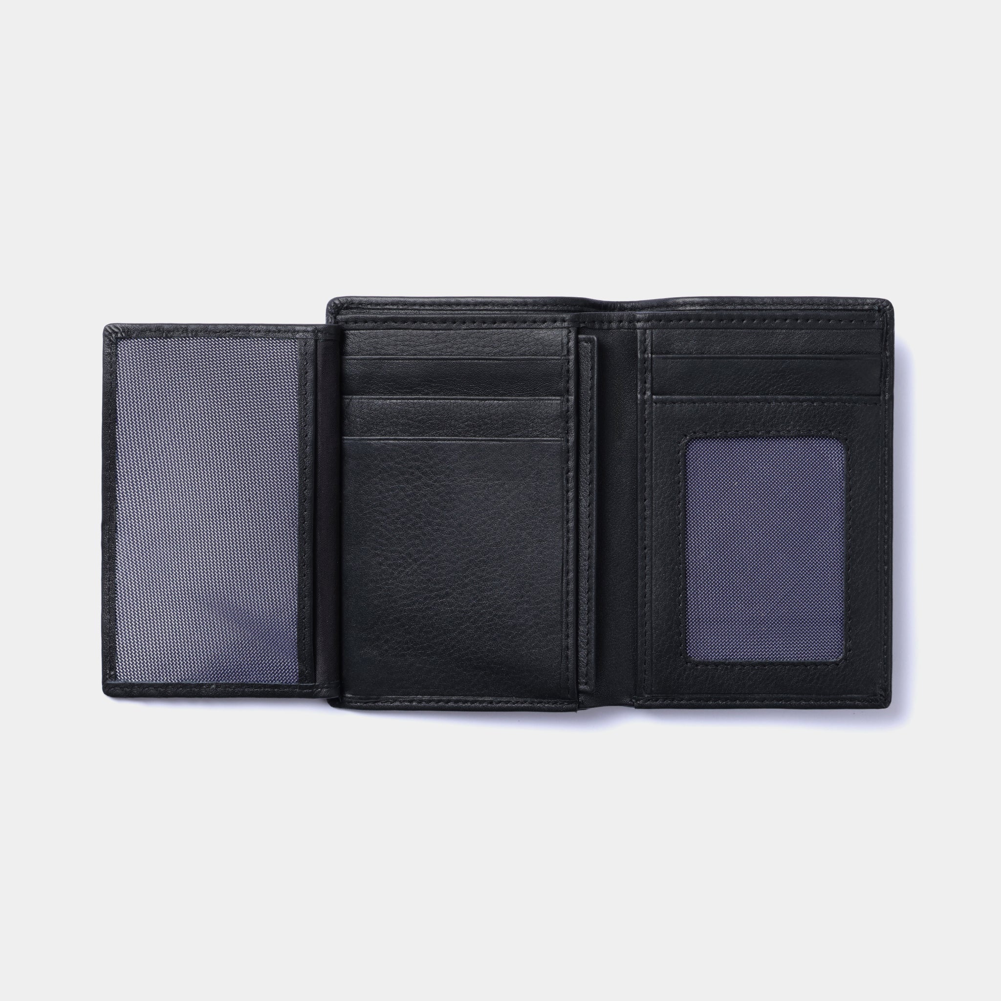 Miguel Bellido Carteras portafoglio in pelle nera con protezione RFID