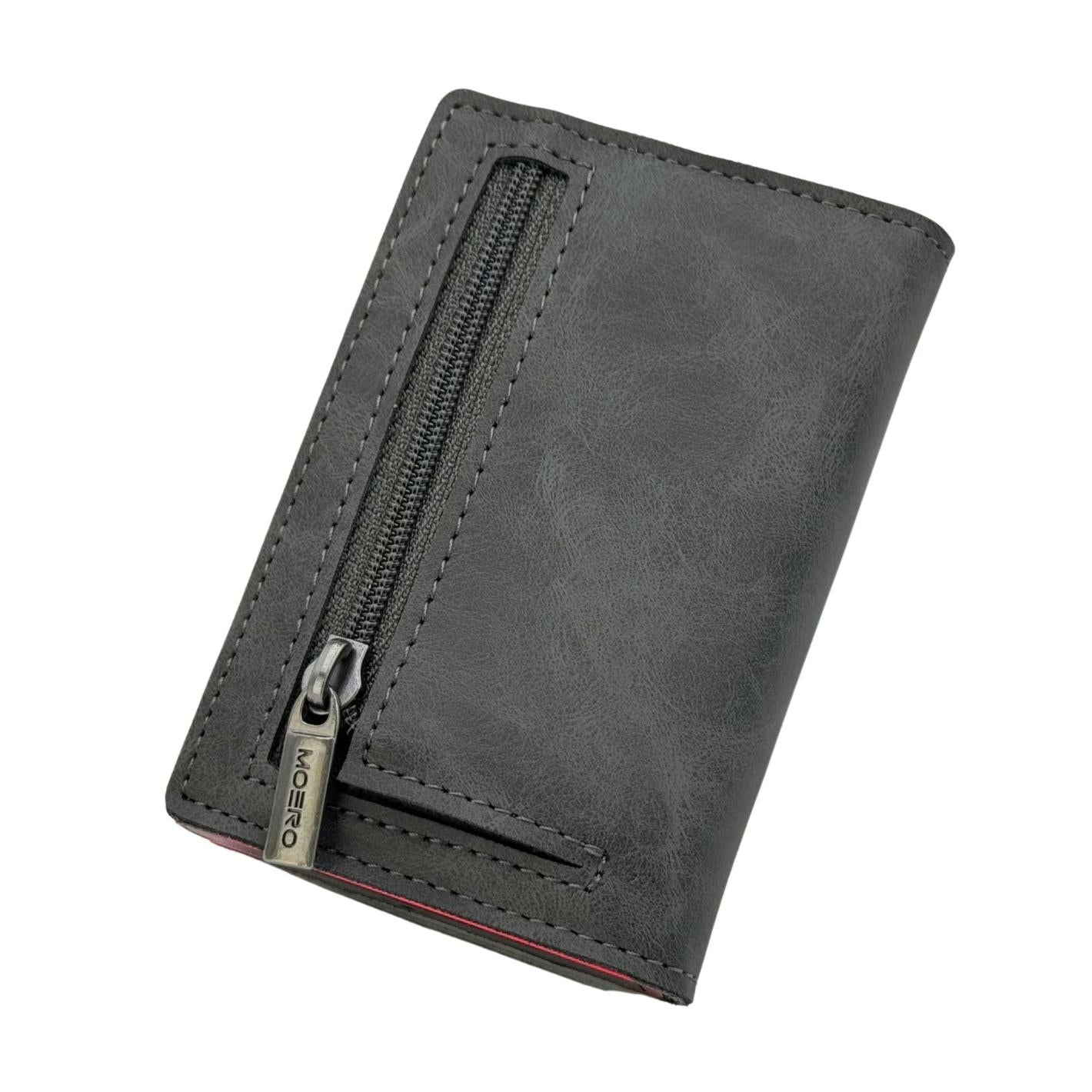 Moero Linea PRO PRO Zip portafoglio Grigio RFID con portamonete