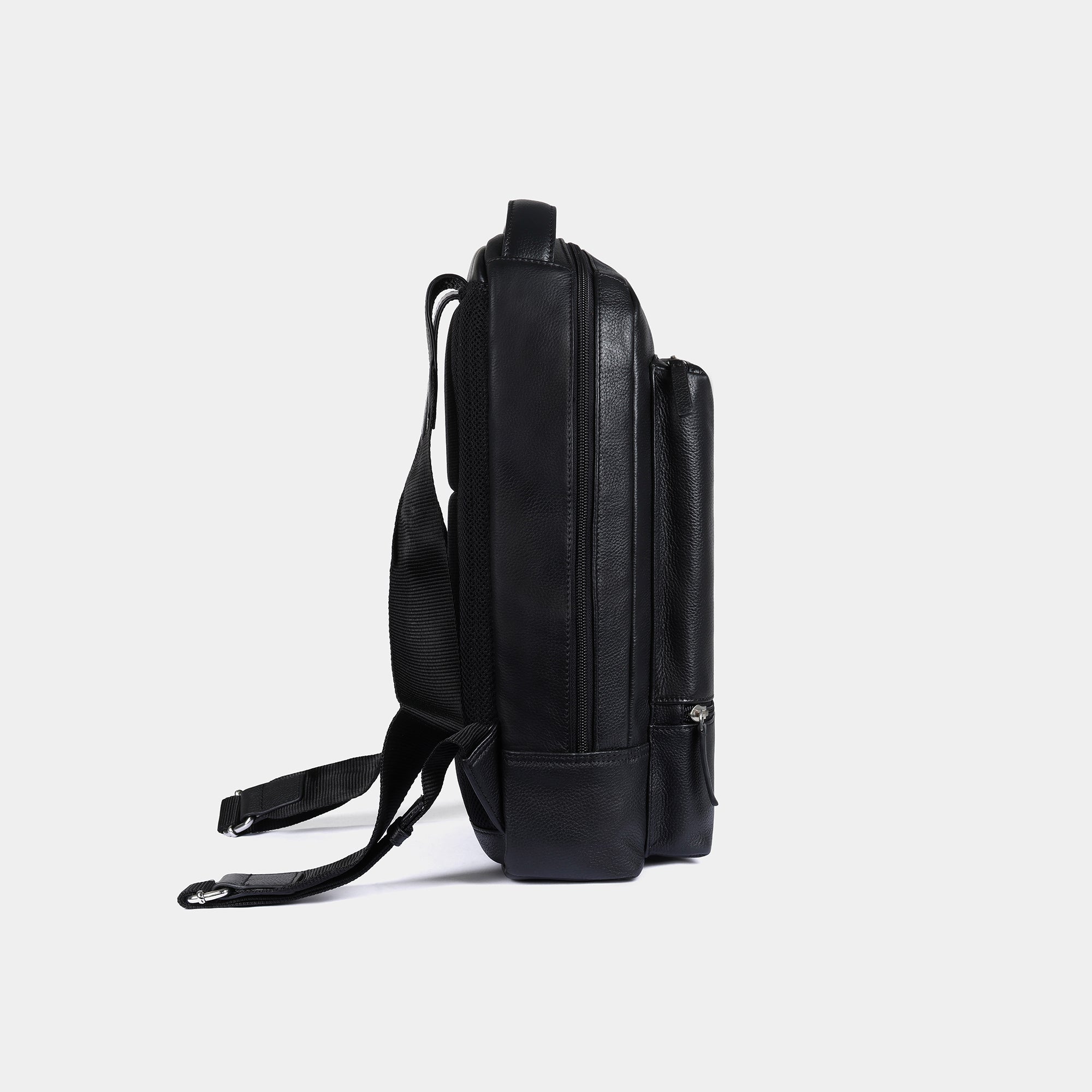 Miguel Bellido Mochilas para hombre Munich zaino nero pelle USB 13 pollici