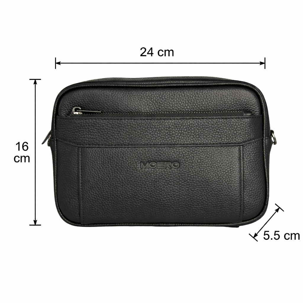 Moero Pochette e Borse Borsello borsello da uomo in pelle