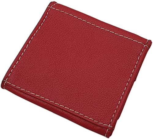 myledershop Münzbörsen Wiener Schachtel portamonete rosso in pelle di bufalo