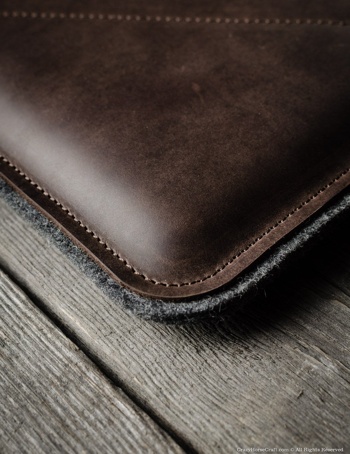 Crazy Horse Craft MacBook Cases Leather MacBook Pro/Air Case custodia MacBook Wood Brown in pelle