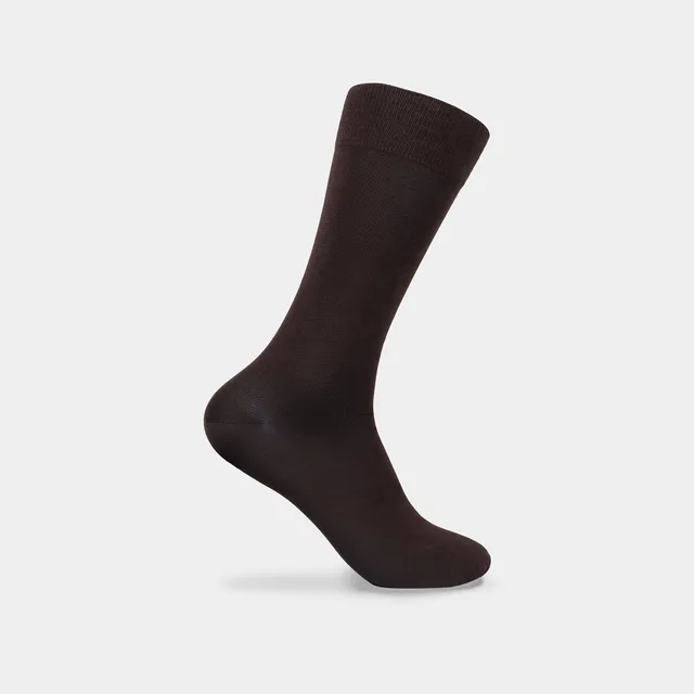 Miguel Bellido Calcetines calzino corto cotone mercerizzato marrone