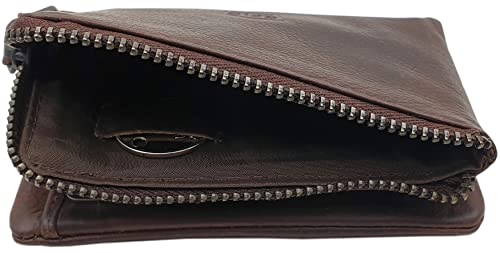 myledershop Herren Geldbörsen portafoglio marrone RFID NFC