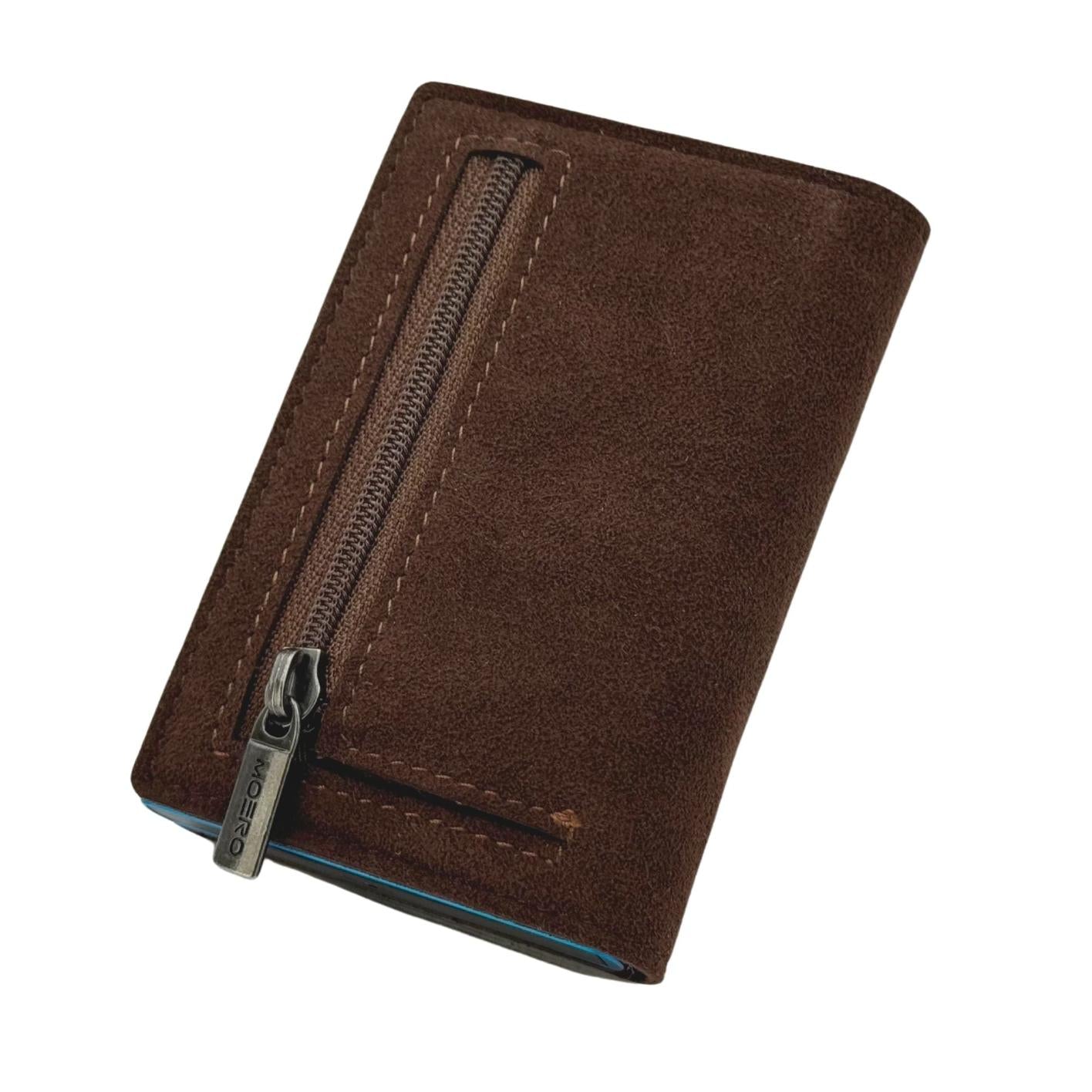 Moero Linea PRO PRO Zip SUPERIOR Portafoglio Marrone RFID