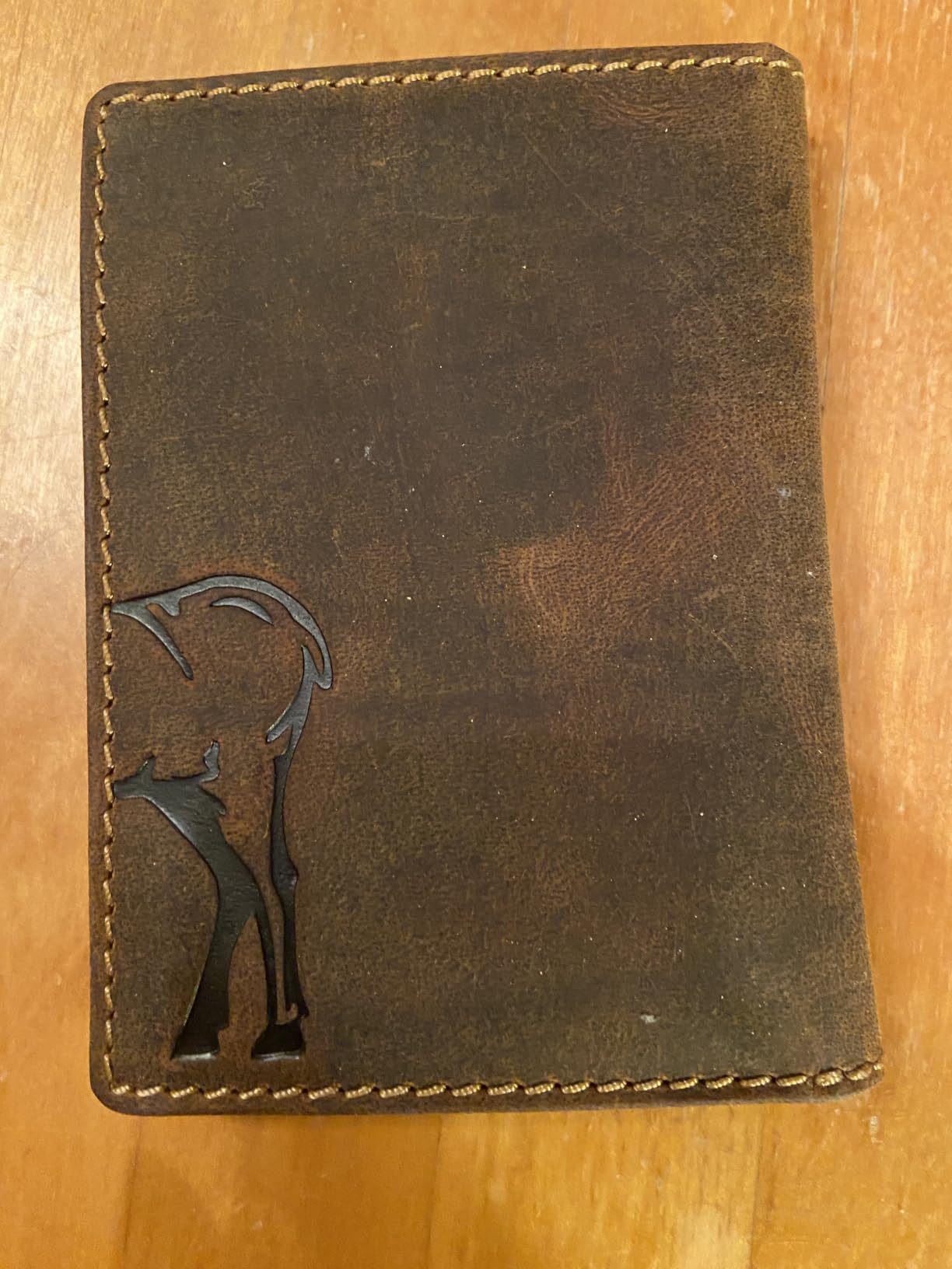 myledershop Ausweismappen porta badge pelle di bufalo marrone RFID