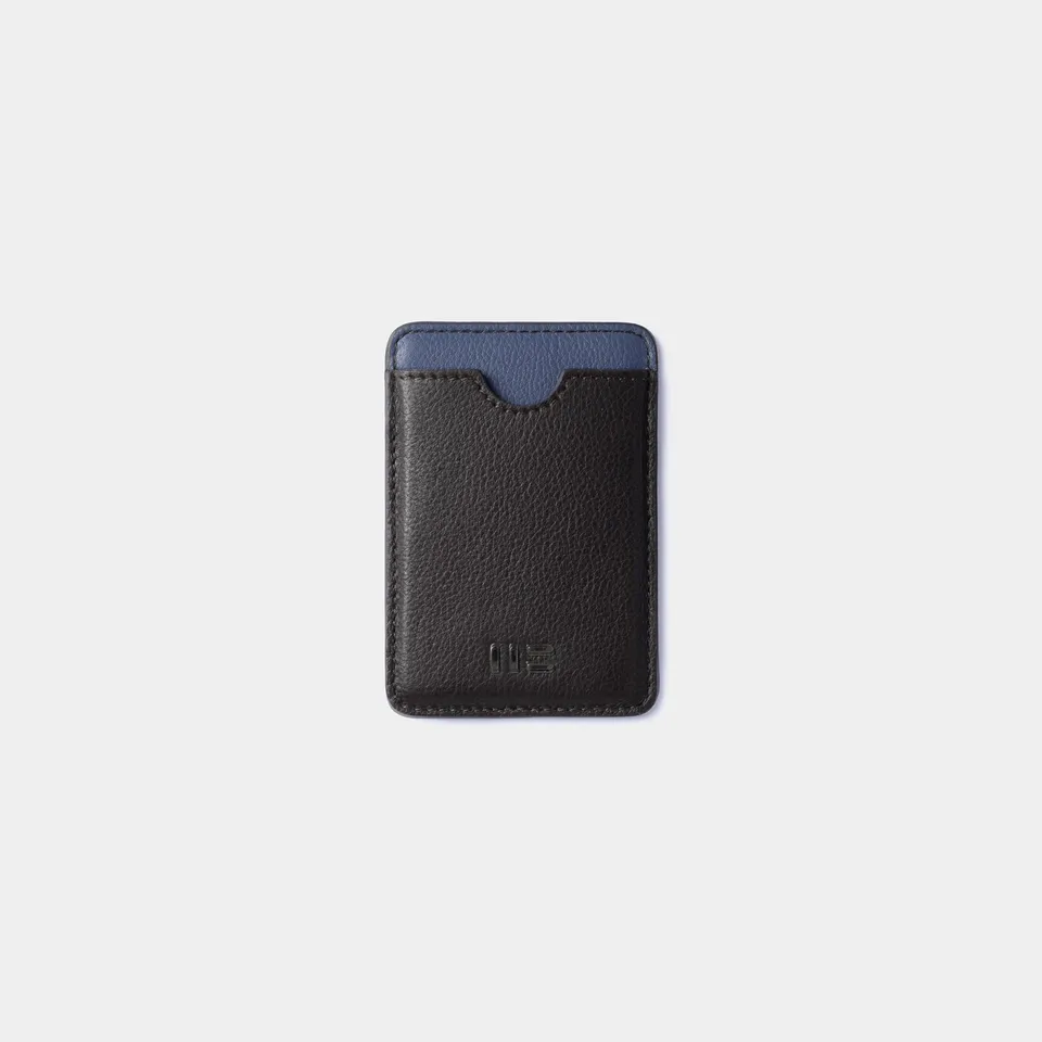 Miguel Bellido Accesorios funcionales Tarjetero magnético de piel porta carte Marrone, MagSafe