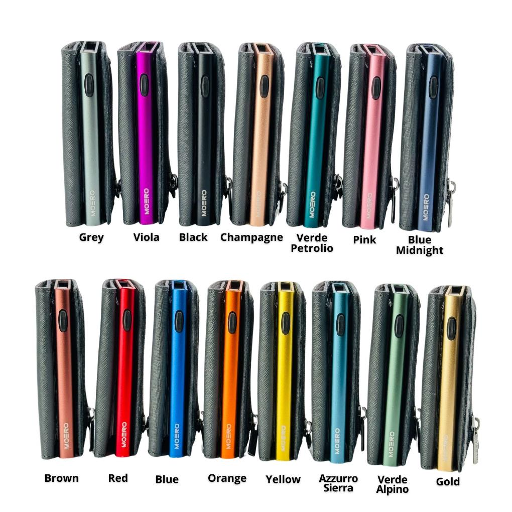 Moero Linea PRO PRO Zip Saffiano portafoglio grigio RFID