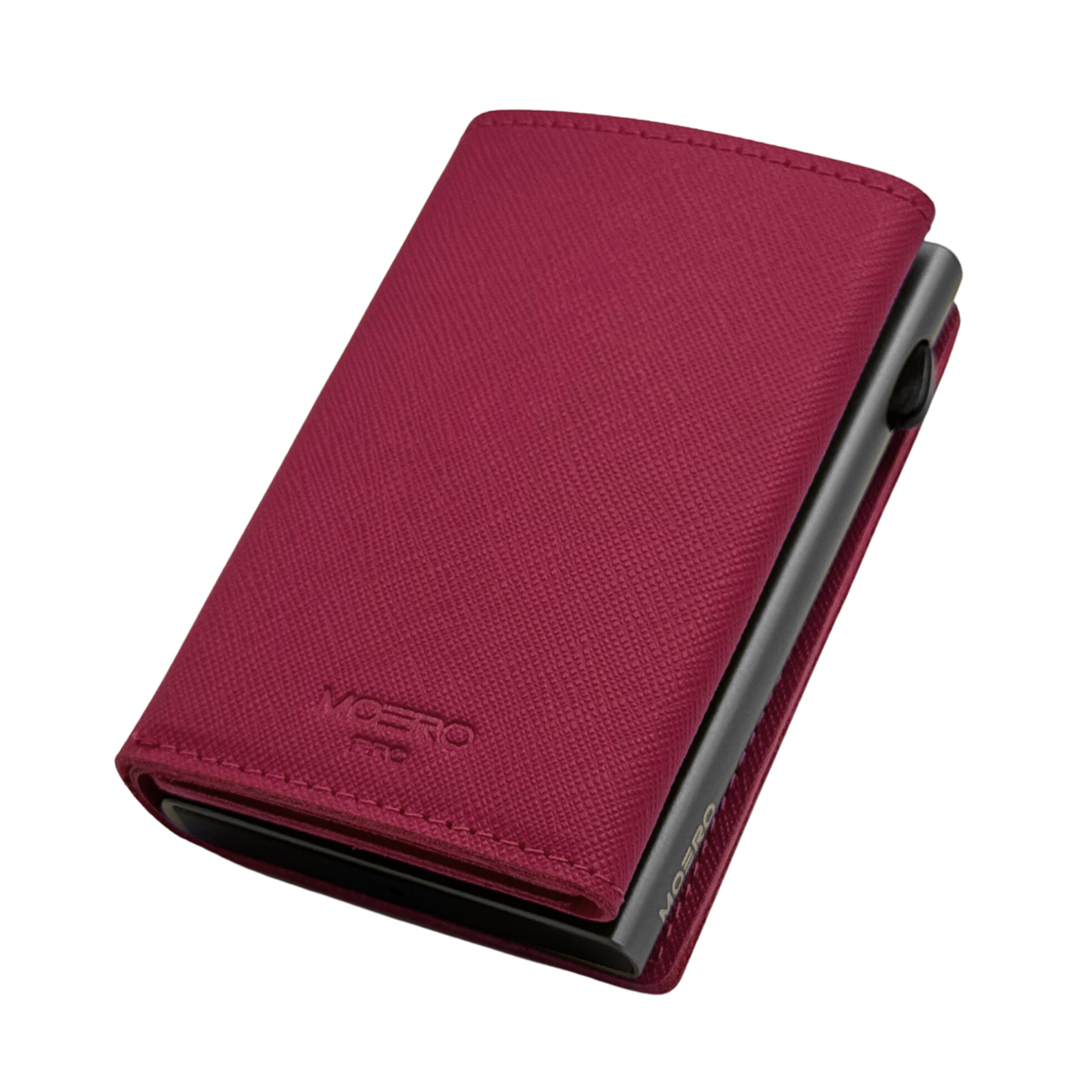 Moero Linea PRO PRO PLUS Zip Saffiano portafoglio magenta RFID