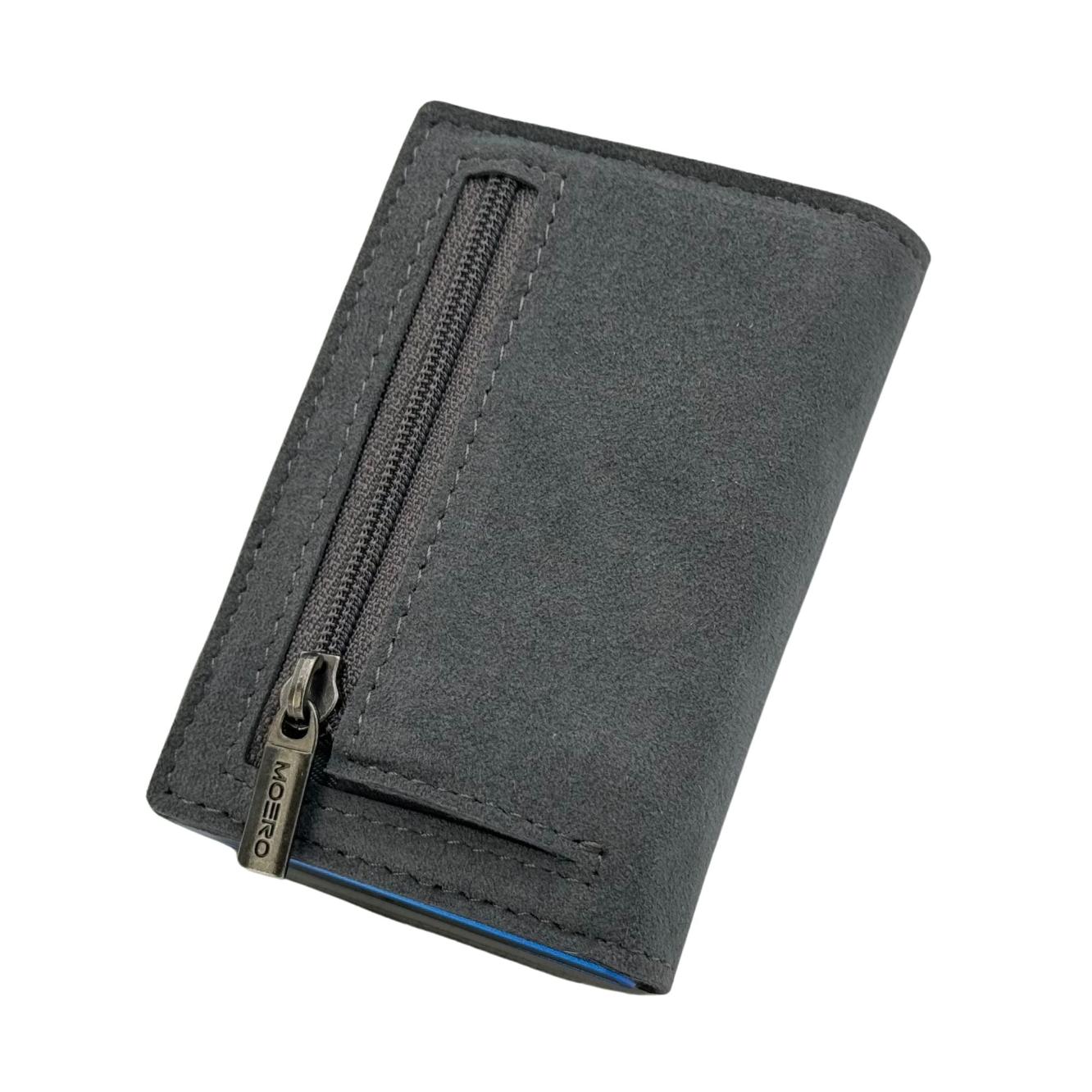 Moero Linea PRO PRO Zip SUPERIOR portafoglio grigio RFID