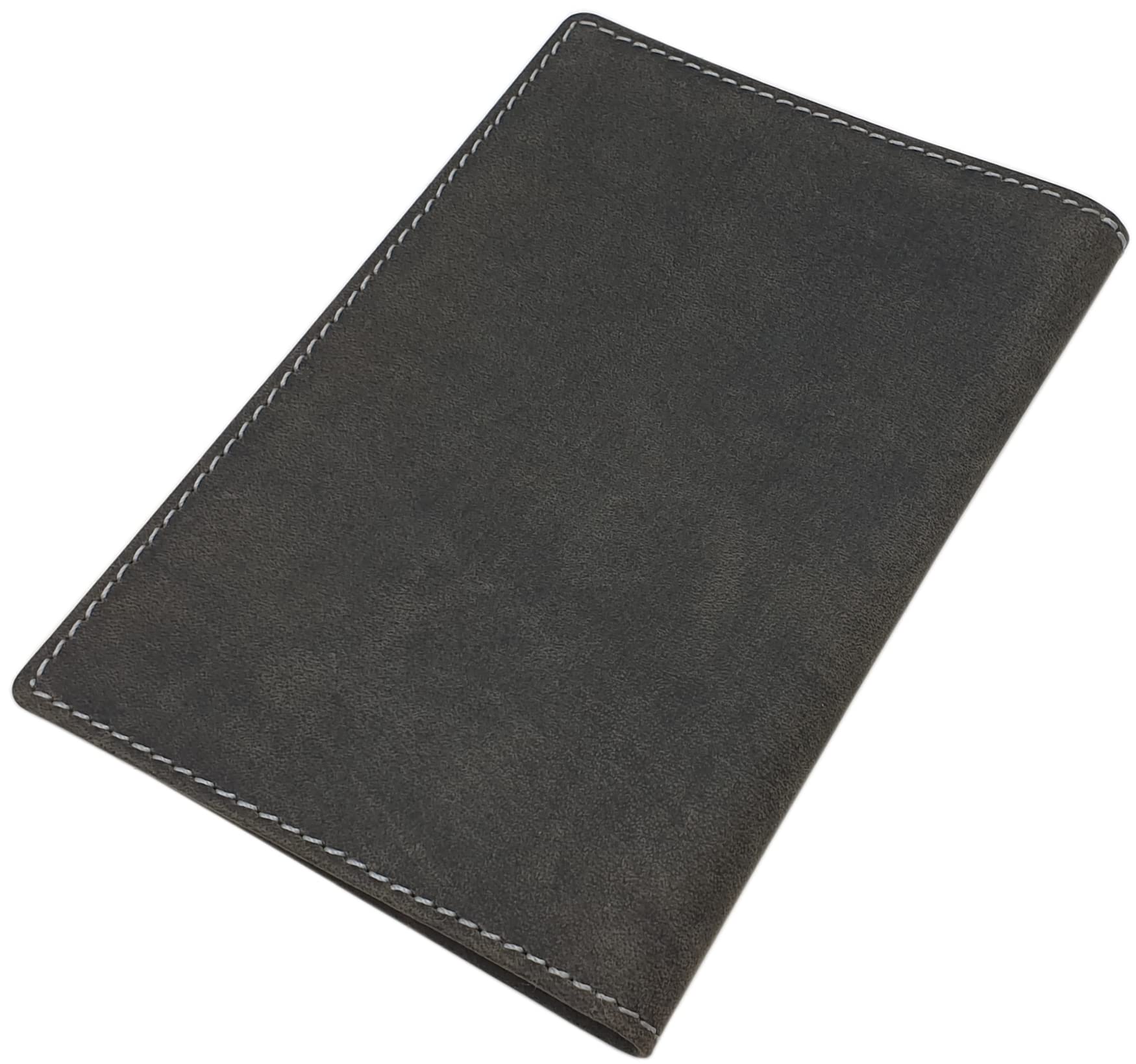 myledershop Karten- und Ausweisetuis portadocumenti in pelle di bufalo grigio
