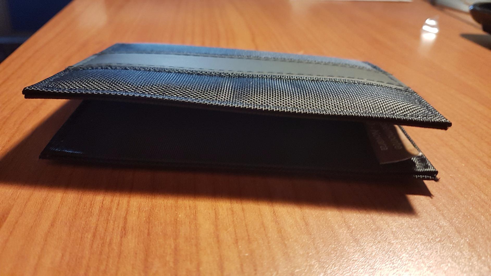 myledershop Karten- und Ausweisetuis porta documenti 6 scomparti nylon similpelle