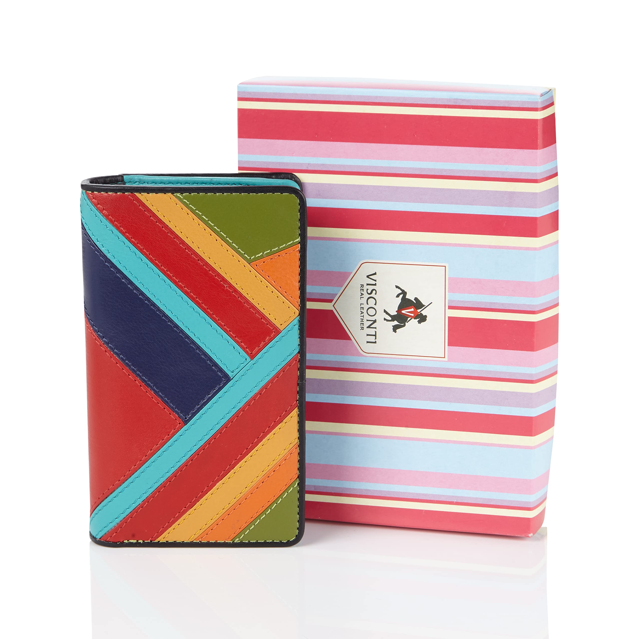 Visconti Rainbow Clara portafoglio donna in pelle con RFID