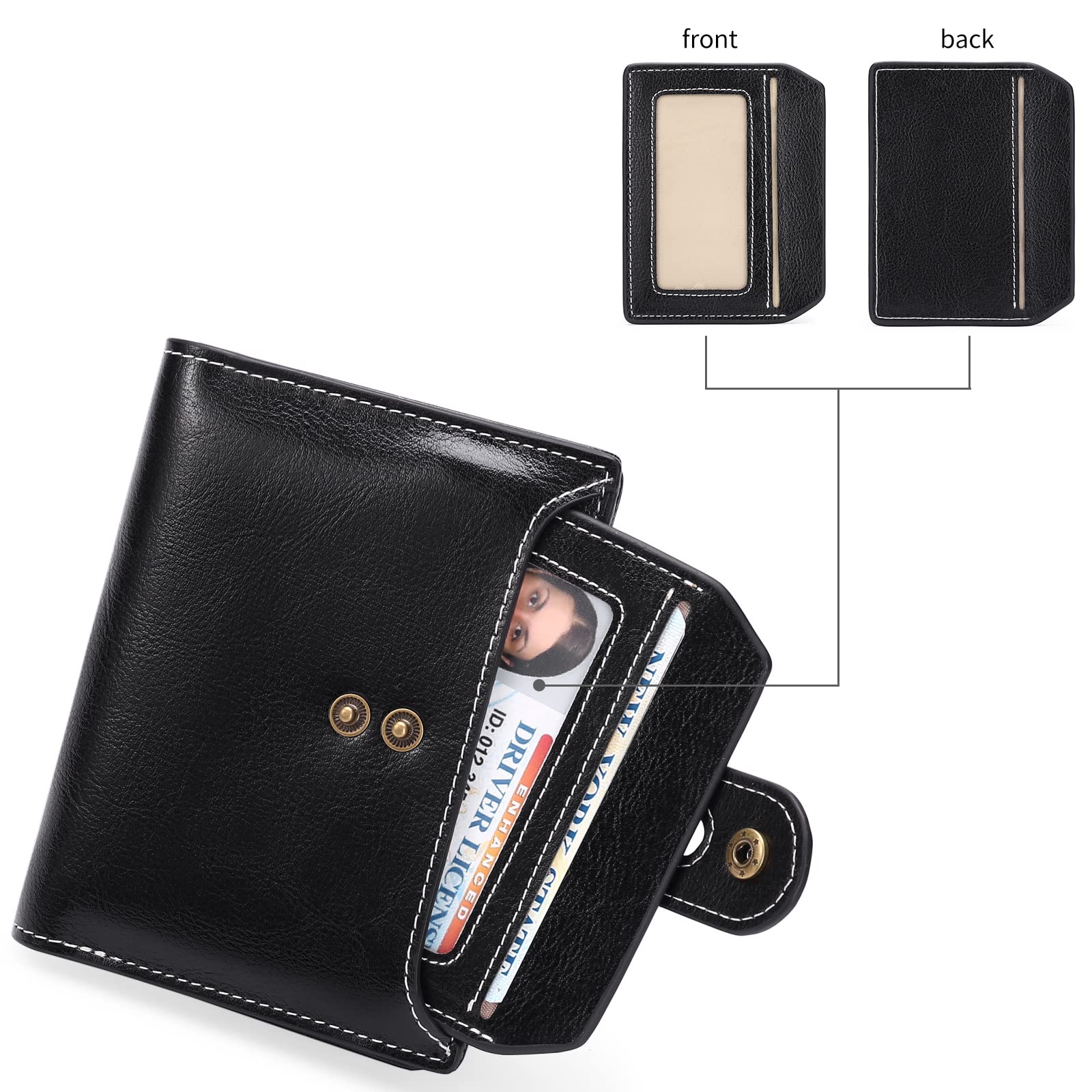 GOIACII SMALL WALLET Portafoglio donna piccolo RFID pelle