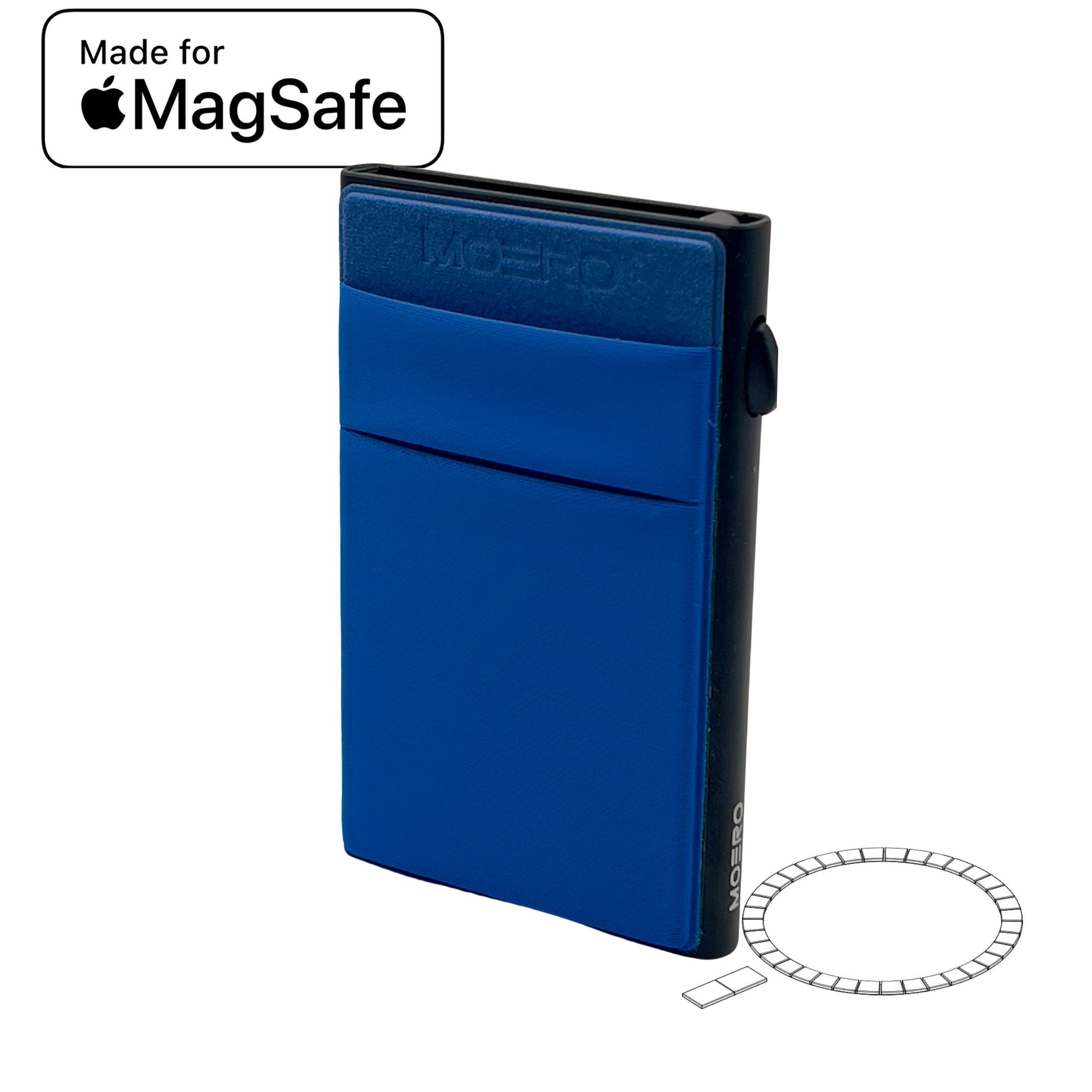 Moero Linea M2 Mag 2 portafoglio magnetico Black con anello universale