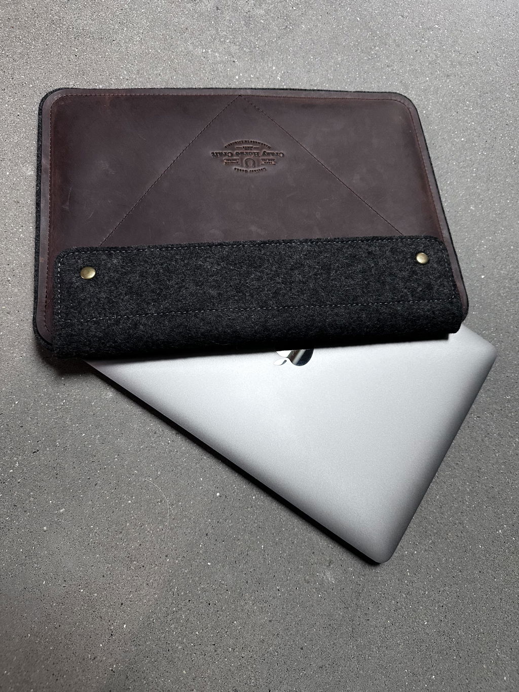 Crazy Horse Craft MacBook Cases Leather MacBook Pro/Air Case custodia MacBook Wood Brown in pelle