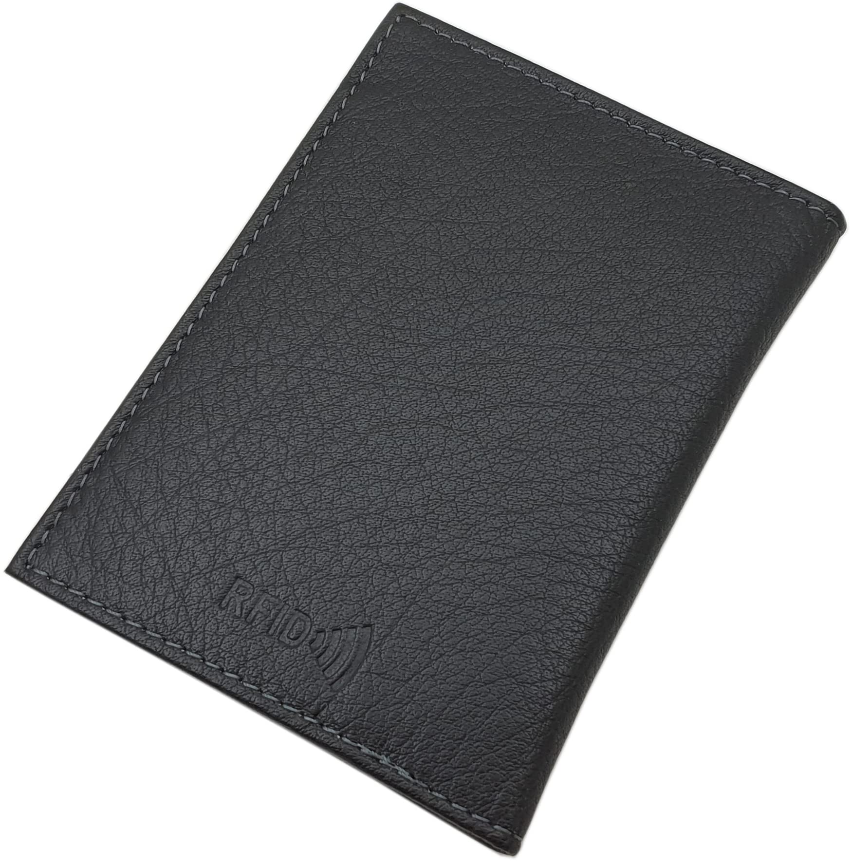 myledershop Karten- und Ausweisetuis portacarte nero RFID pelle di bufalo