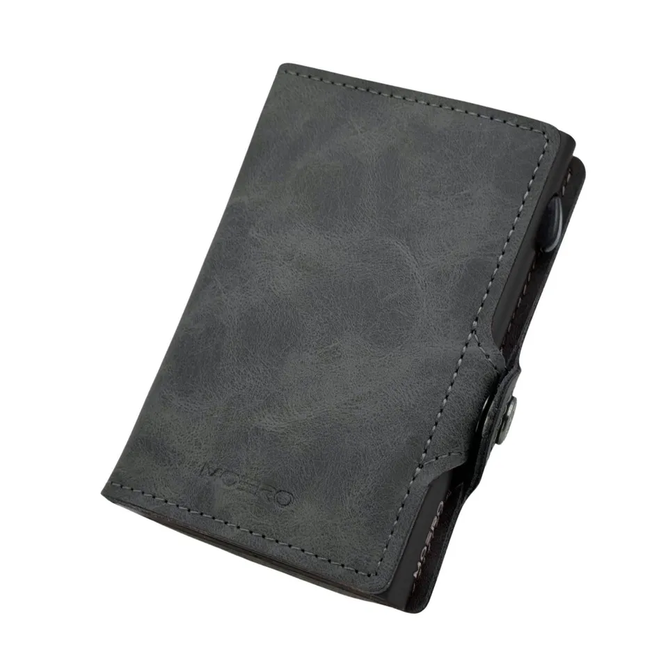Moero Linea Classic Classic Zip Vintage portafoglio grigio RFID