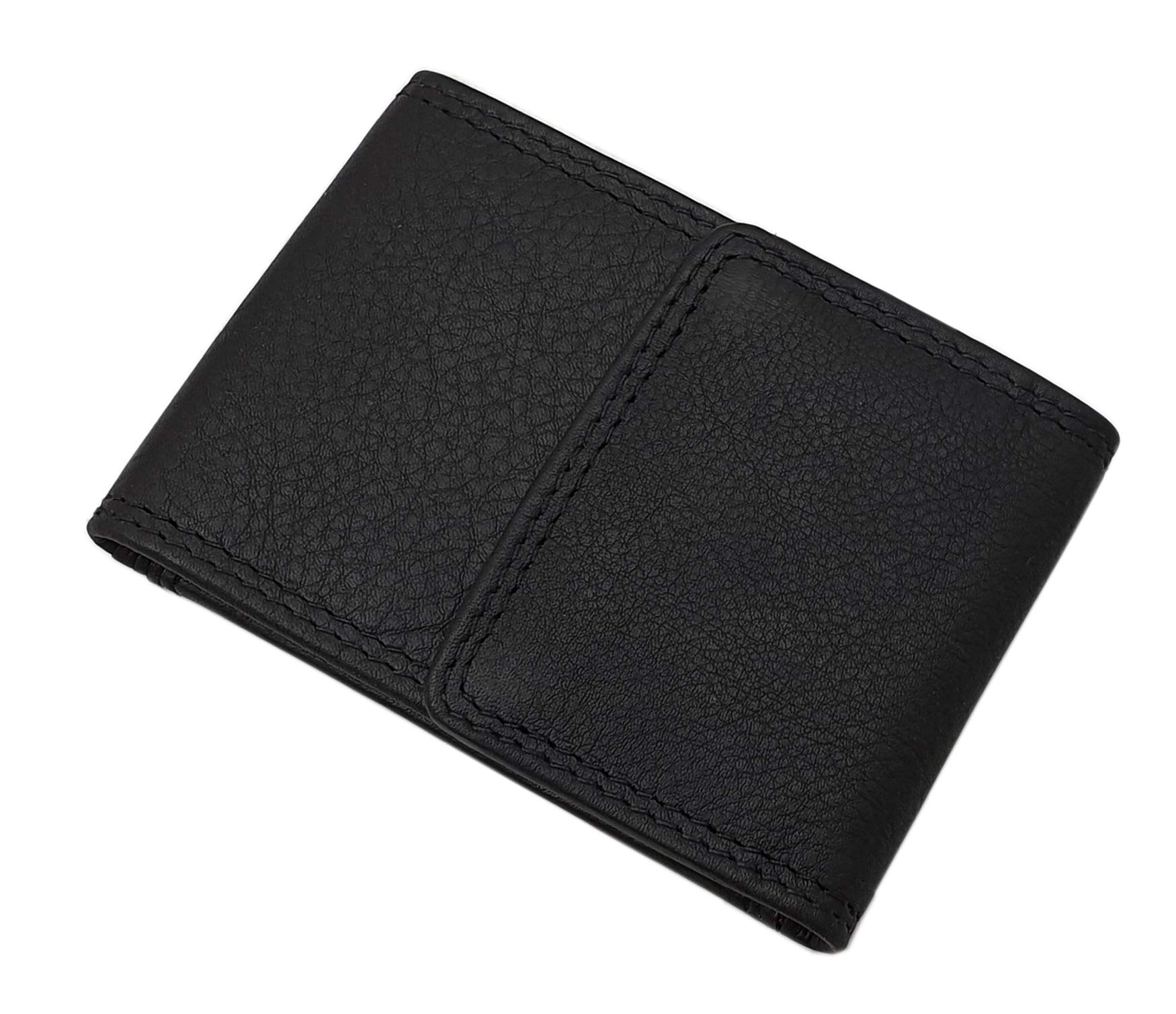 myledershop Münzbörsen Vacchetta-nappa mini portamonete Wiener Schachtel nero