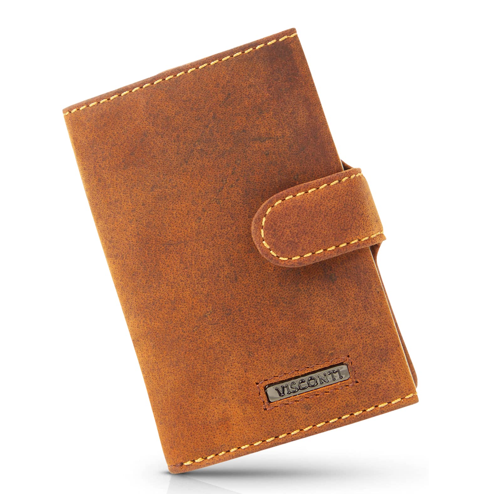 Visconti Slim portafoglio porta carte marrone RFID