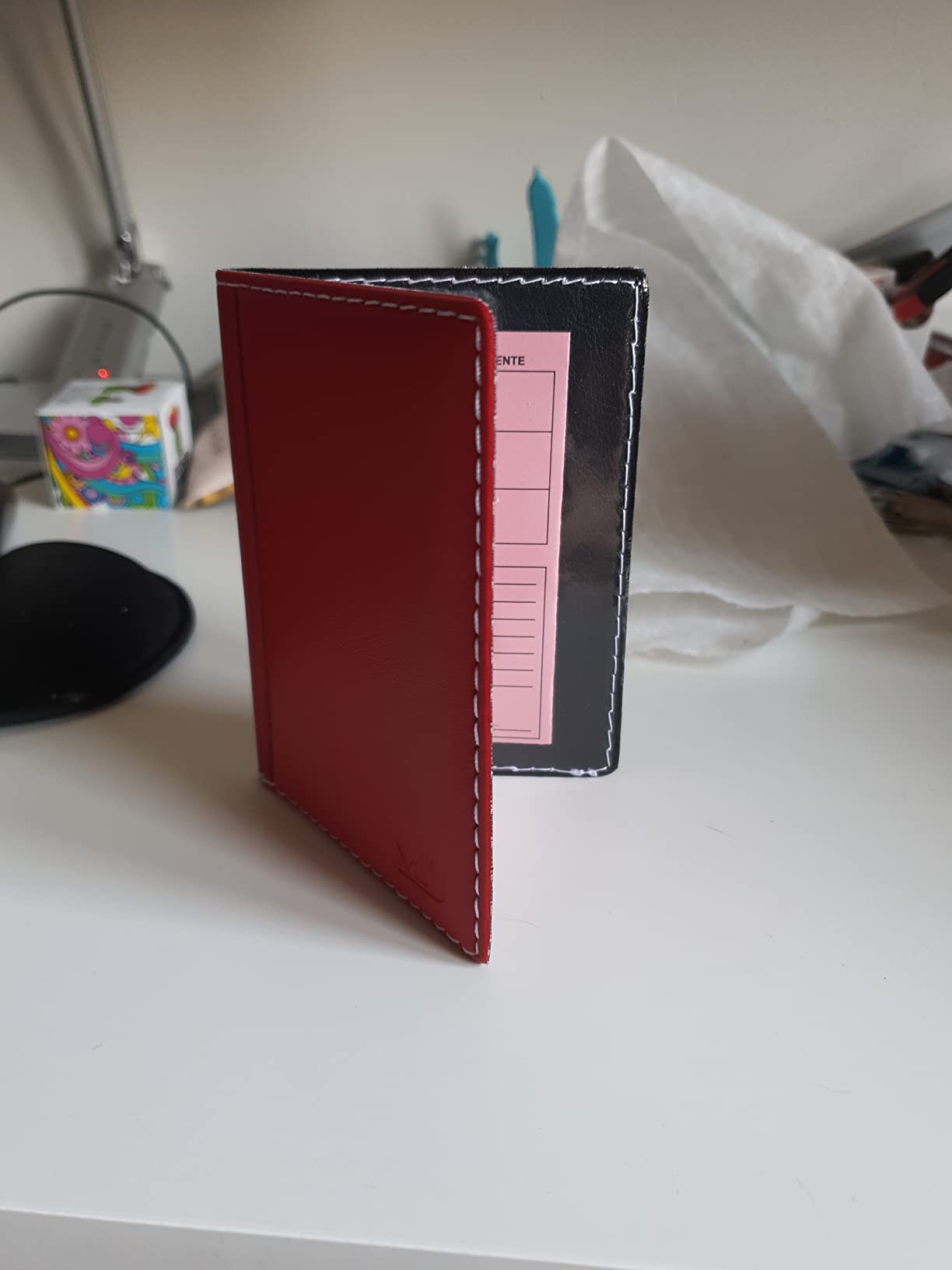 myledershop Karten- und Ausweisetuis porta documenti Design 2 Marrone