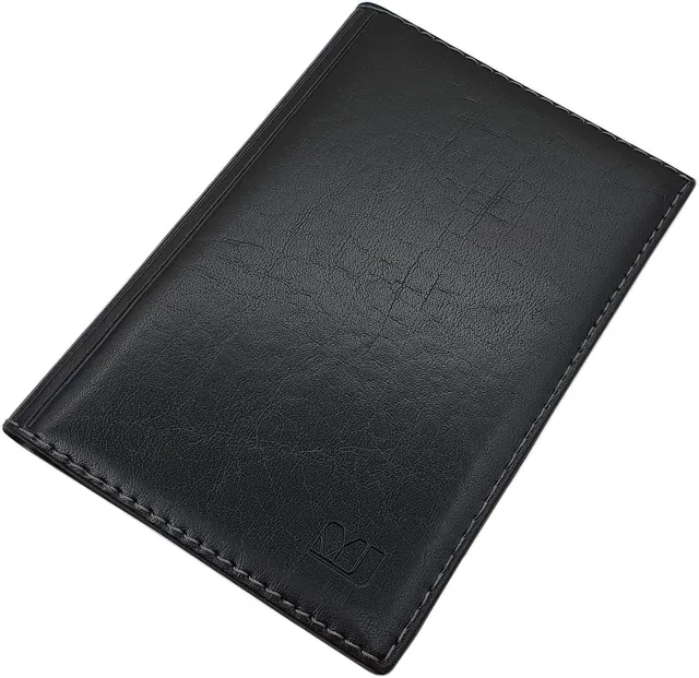 myledershop Karten- und Ausweisetuis Grande porta carte d'identità e carte di credito MJ-Design-Germany nero