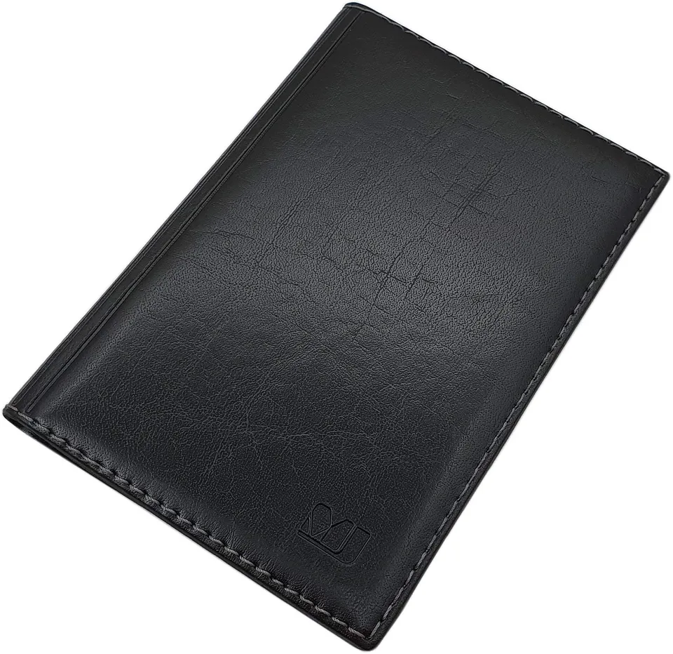 myledershop Karten- und Ausweisetuis Grande porta carte d'identità e carte di credito MJ-Design-Germany nero