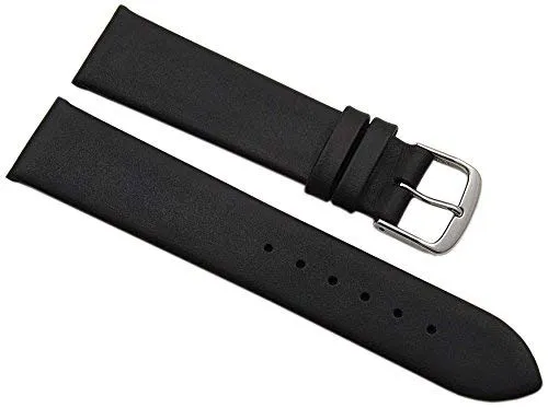 myledershop Uhrenarmbänder MJ-Design-Germany cinturino 20 mm nero in vitello