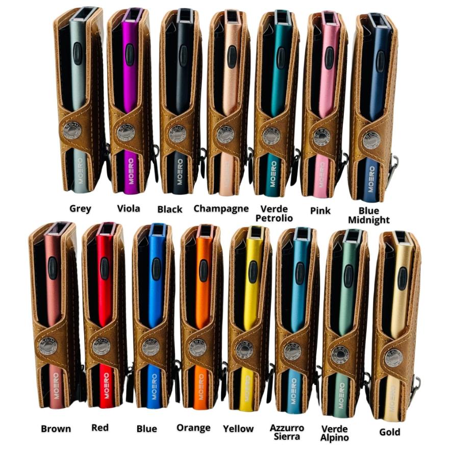 Moero Linea Classic Classic Zip Vintage portafoglio Marrone Chiaro RFID