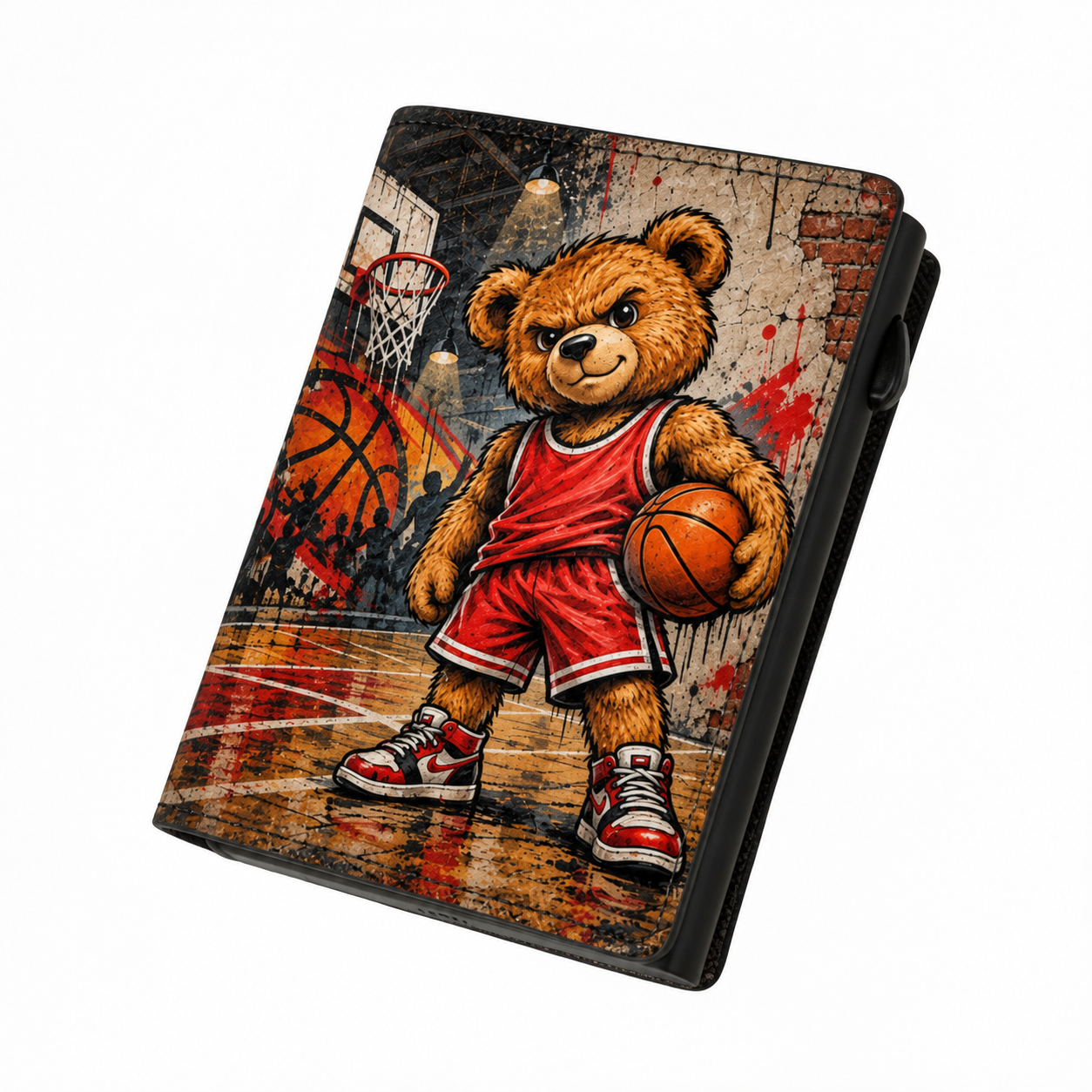 Moero Edizioni Speciali Teddy Basket portafoglio con portamonete zip