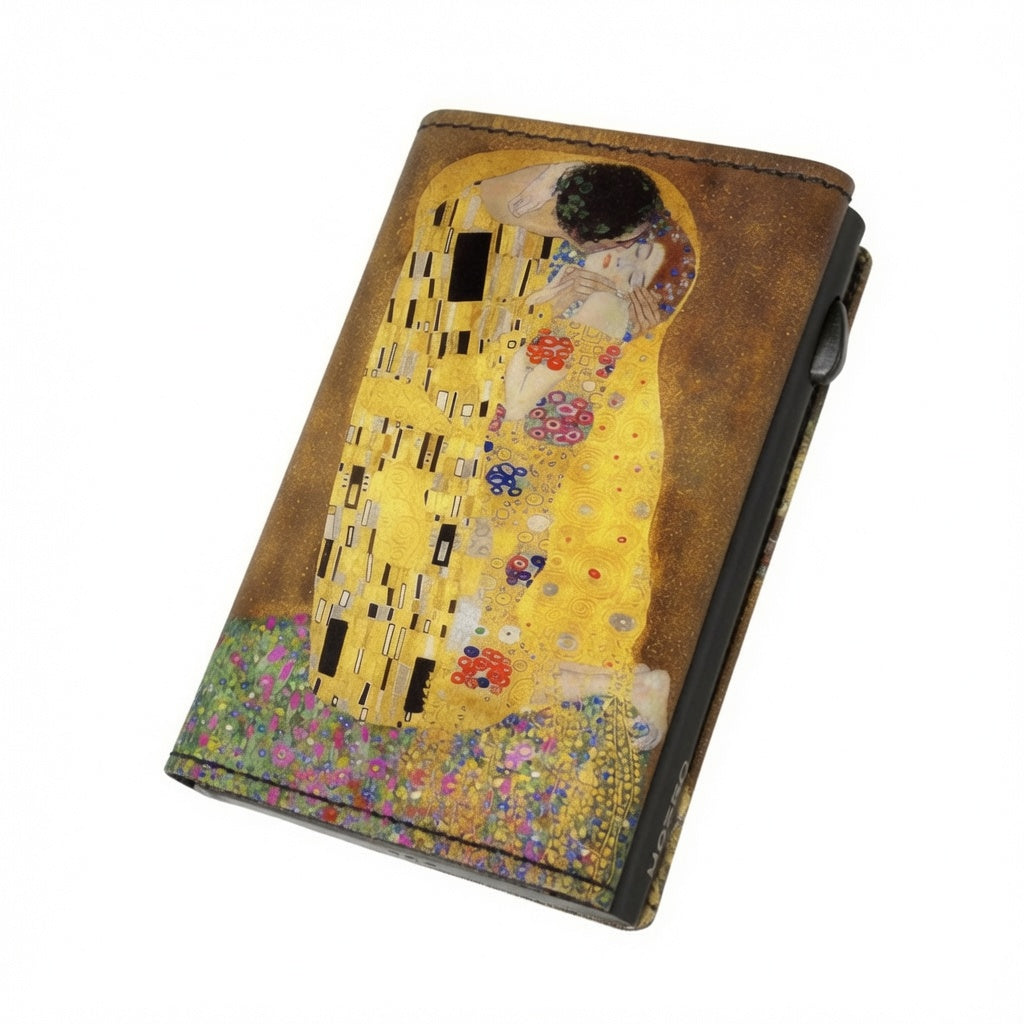 Moero Edizioni Speciali Bacio di Klimt Limited Edition portafoglio Saffiano RFID