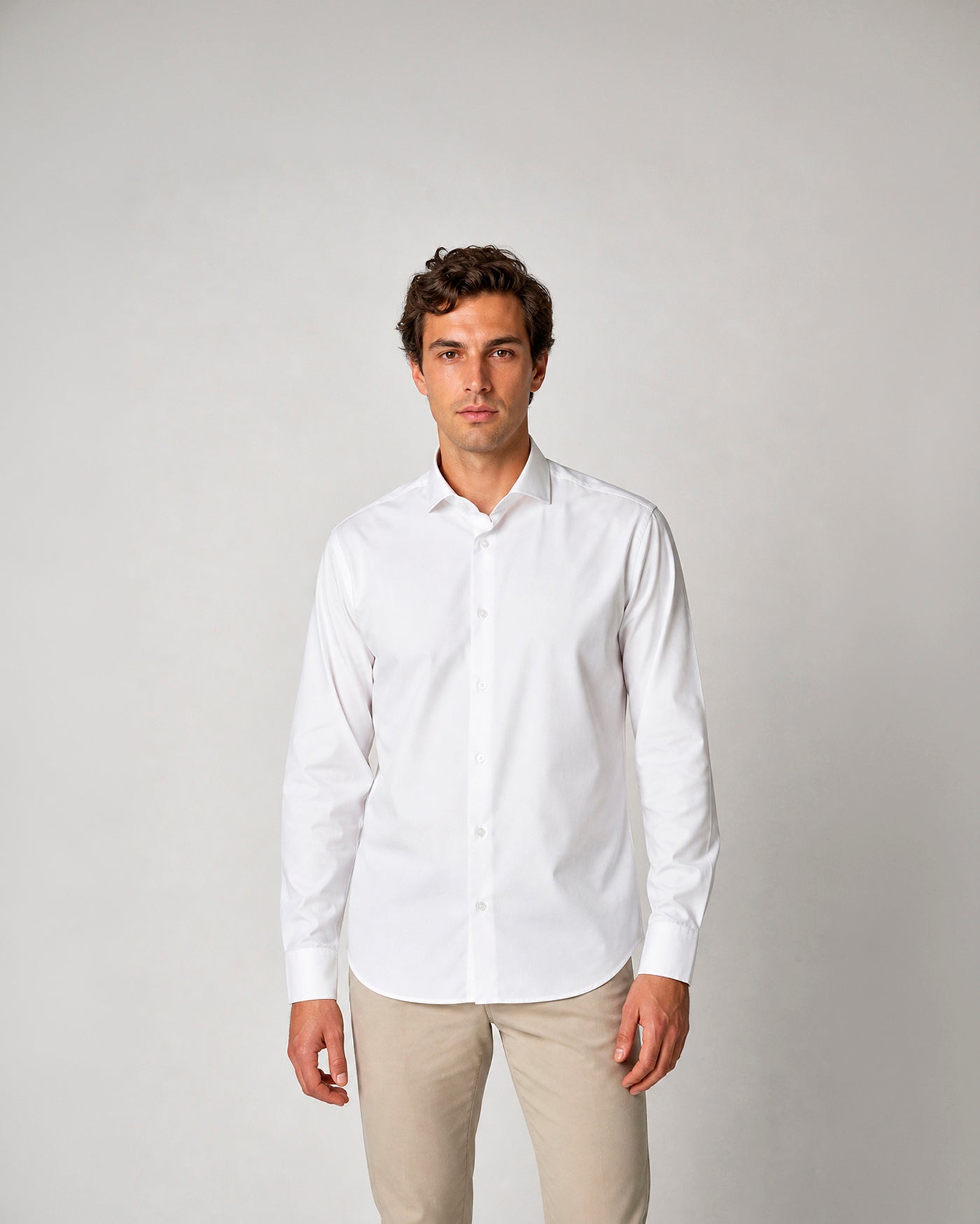 Miguel Bellido Camisas Camisa essential de algodón camicia taglia 2 facile da stirare