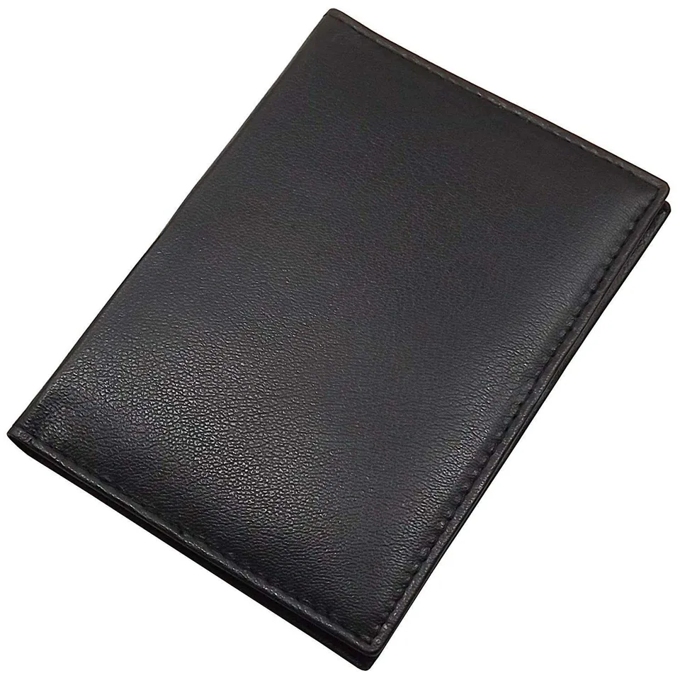 myledershop Karten- und Ausweisetuis porta documenti e carte nero pelle