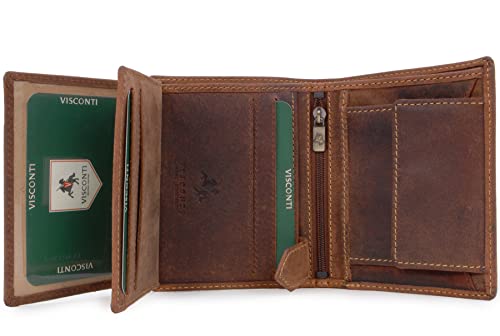 Visconti Hunters Wallets 708 Spear portafoglio uomo Olio Marrone Chiaro RFID