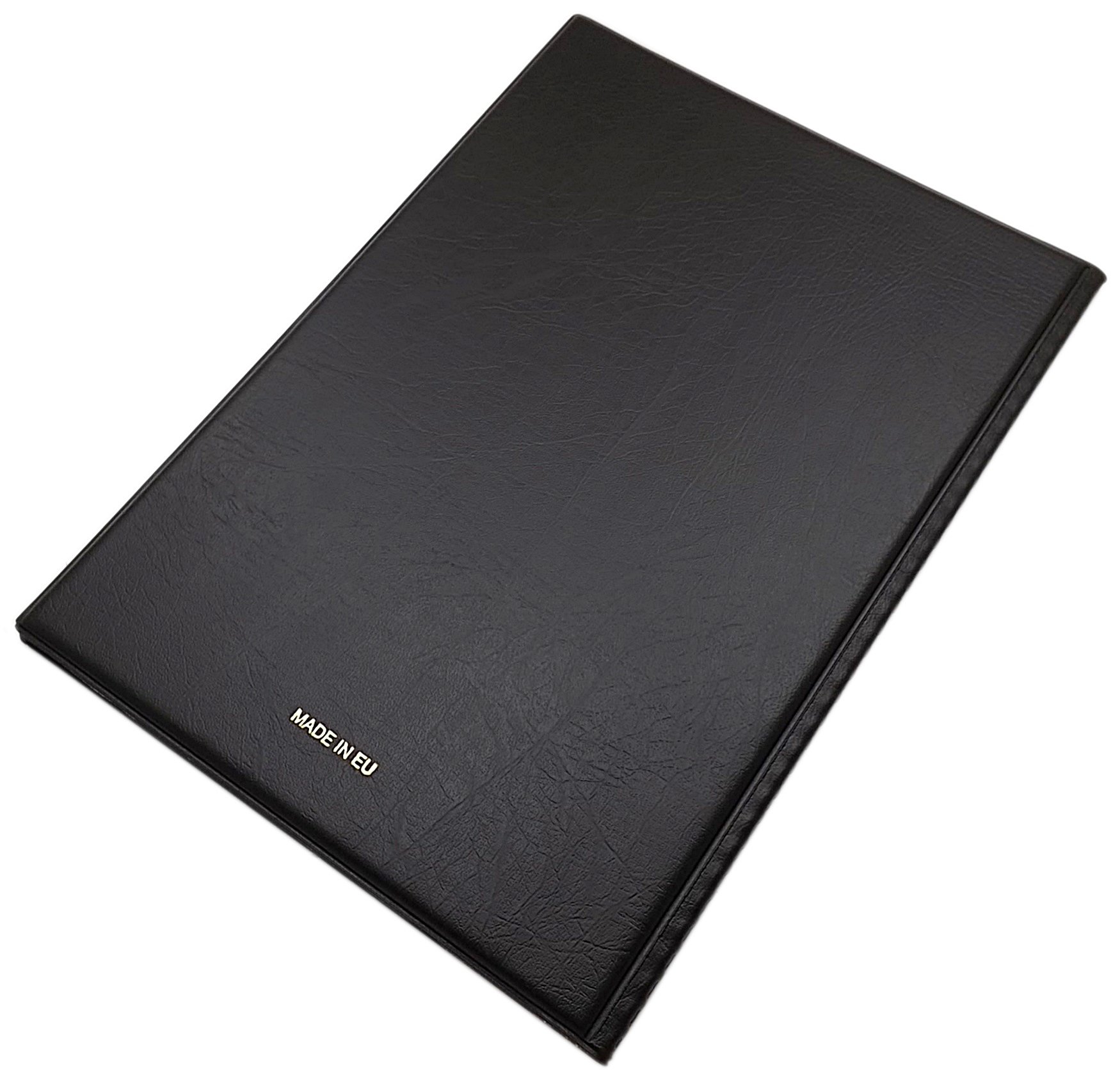 myledershop Ausweismappen Information Mappe DIN A4 12 scomparti nero