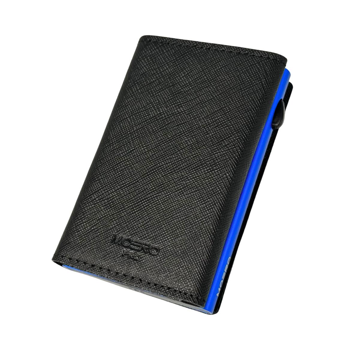 Moero Linea PRO PRO Saffiano portafoglio Nero RFID antigraffio
