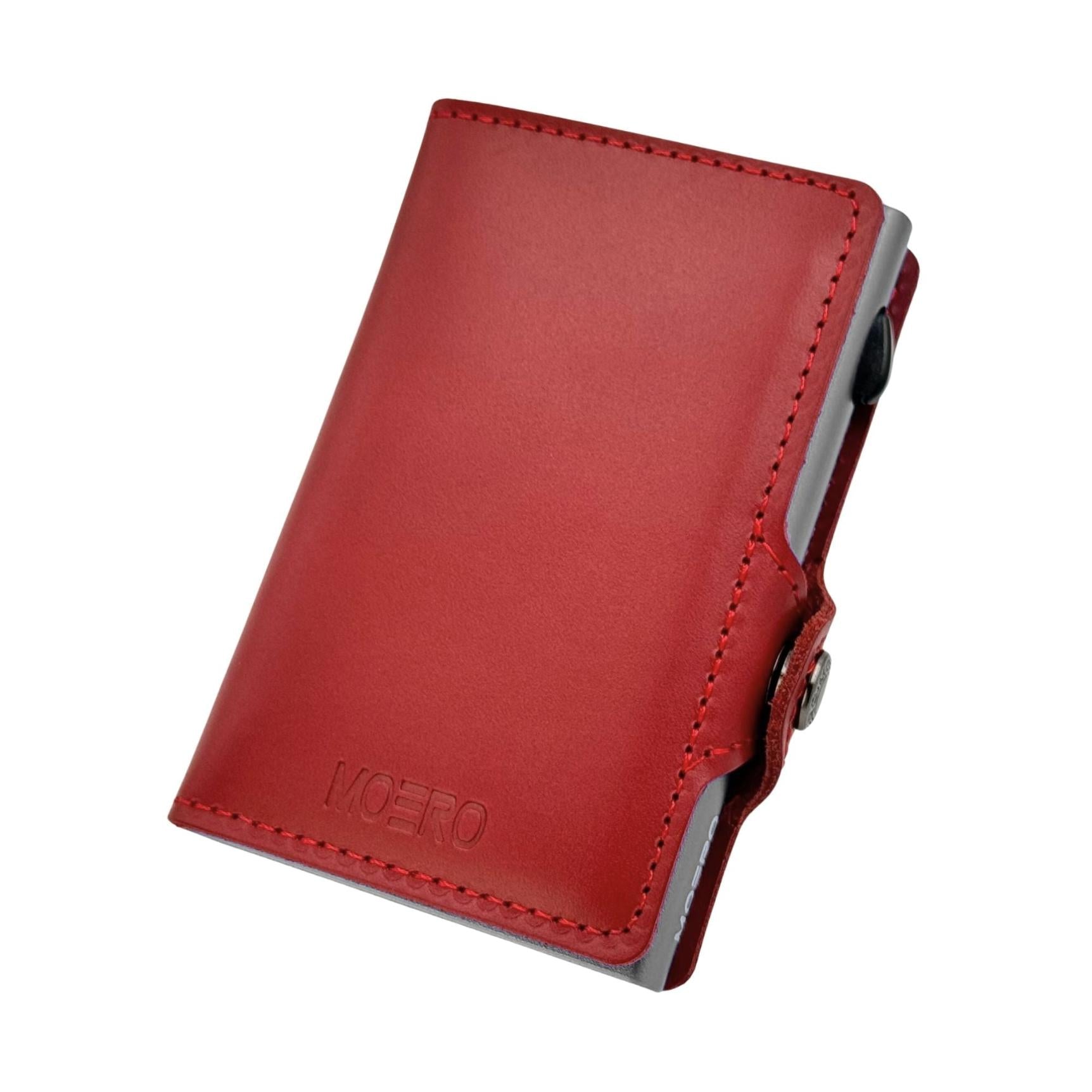 Moero Linea Classic Zip Prestige portafoglio rosso 4.0 RFID