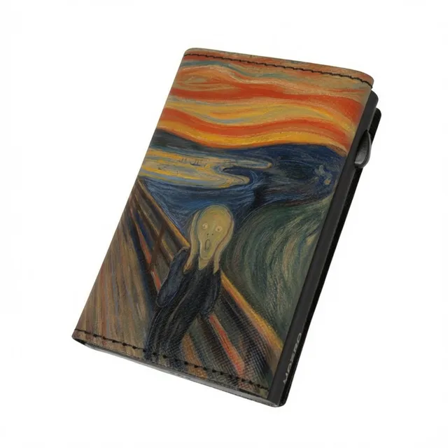 Moero Edizioni Speciali L'urlo di Munch portafoglio Saffiano RFID