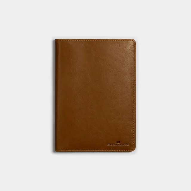 Miguel Bellido Accesorios funcionales Funda para agenda in pelle marrone chiaro