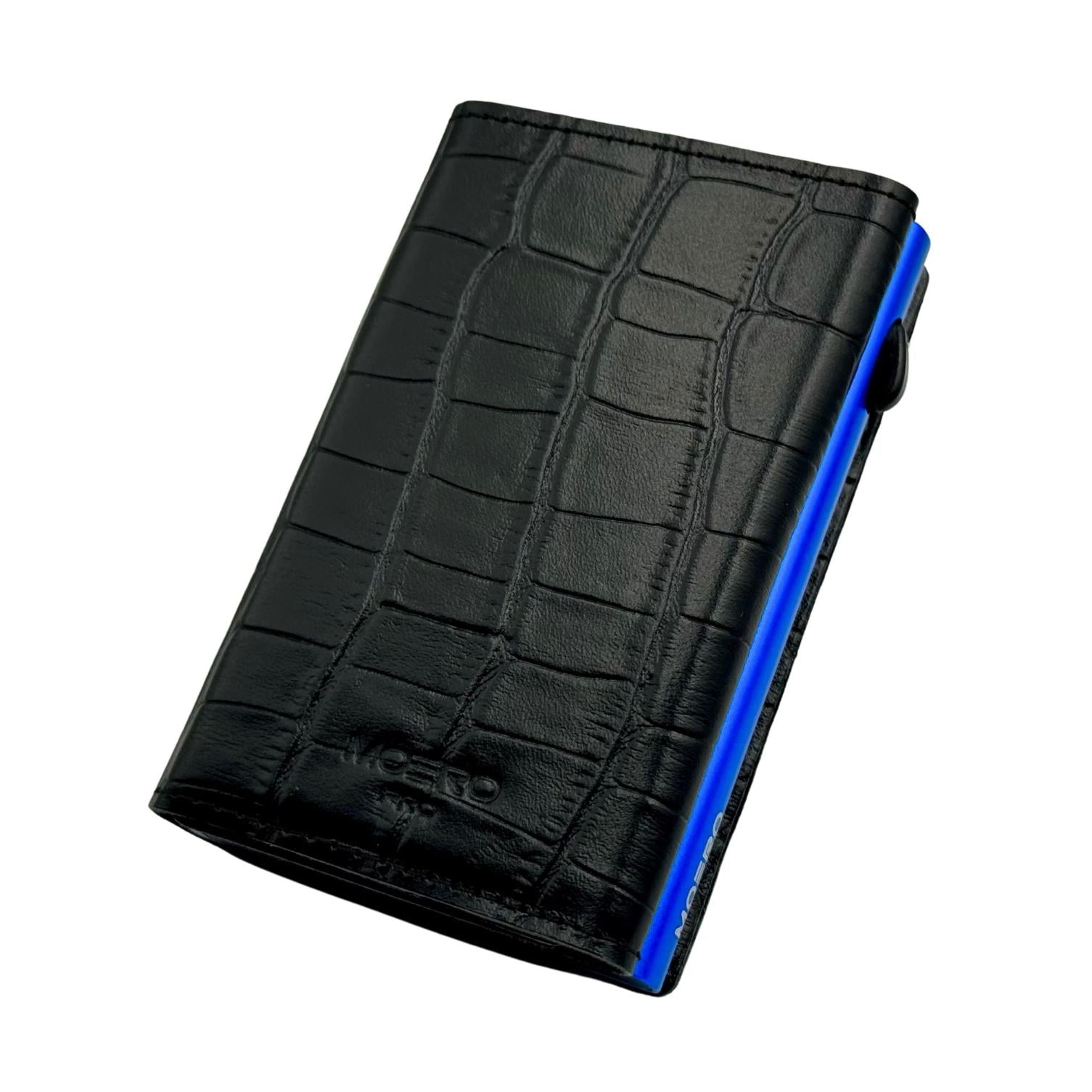 Moero Linea PRO PRO Zip Croco portafoglio nero RFID